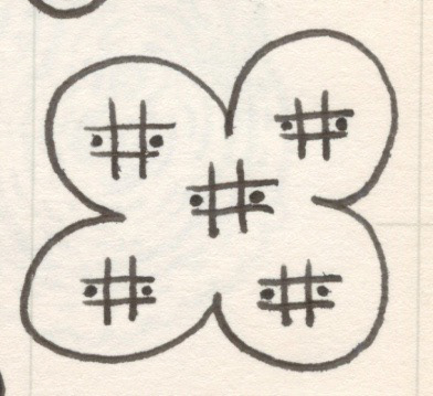 Criss Cross Flower, Pen and Ink on Paper, 2002