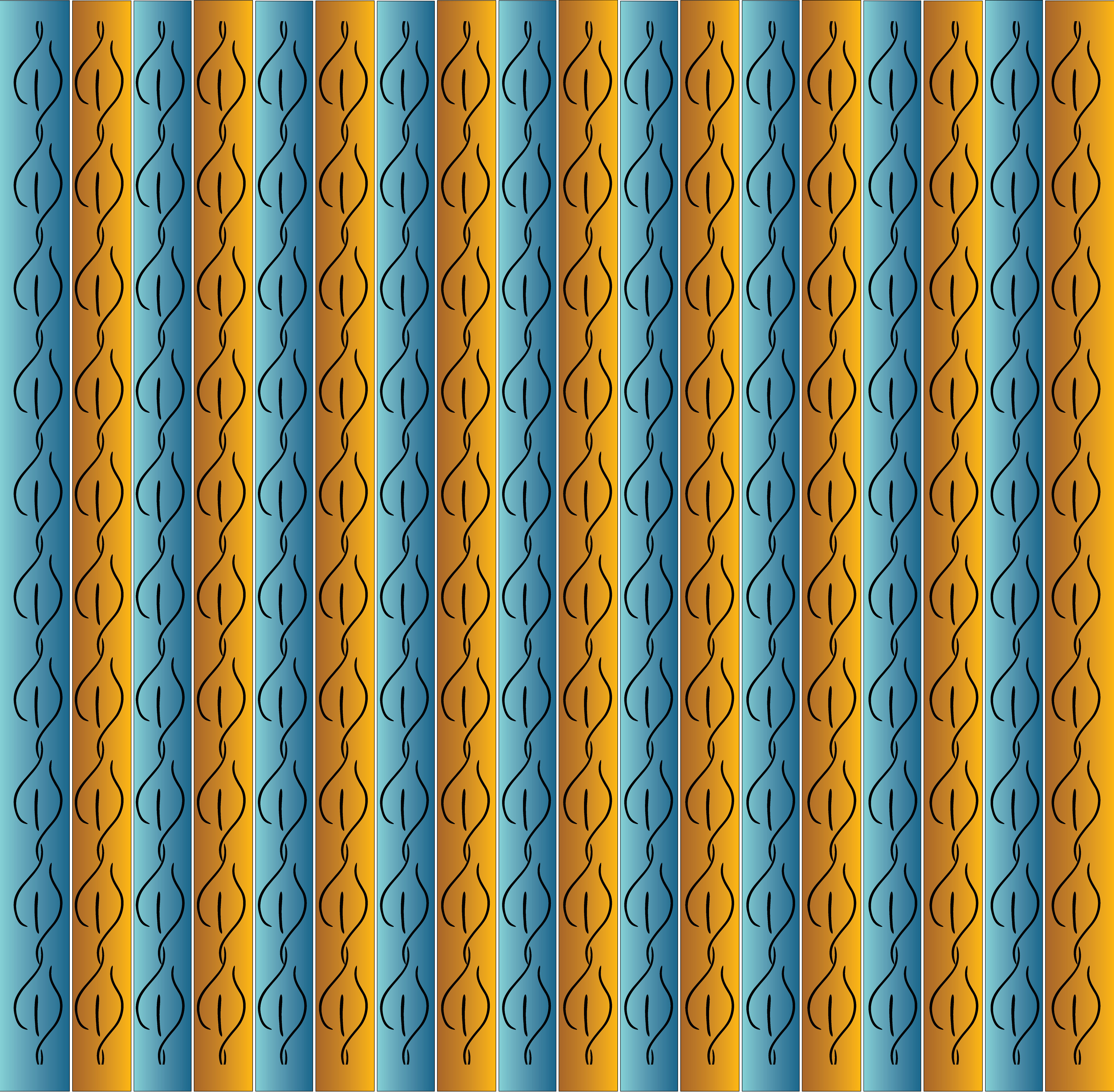 Flickering Candle Flame, Digital Art, Pattern 2, 2025