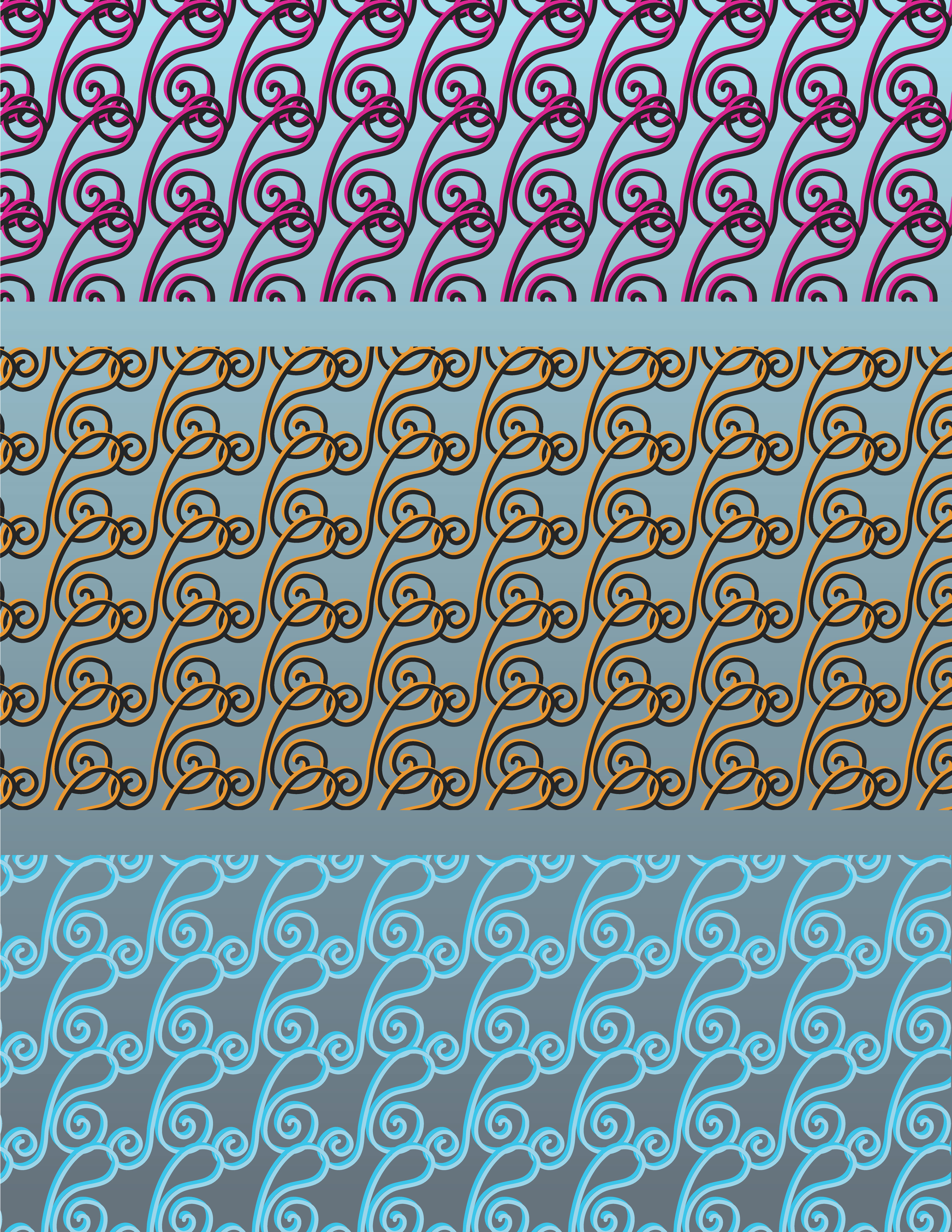 Gravity Loop, Digital Art, Pattern 1, 2025