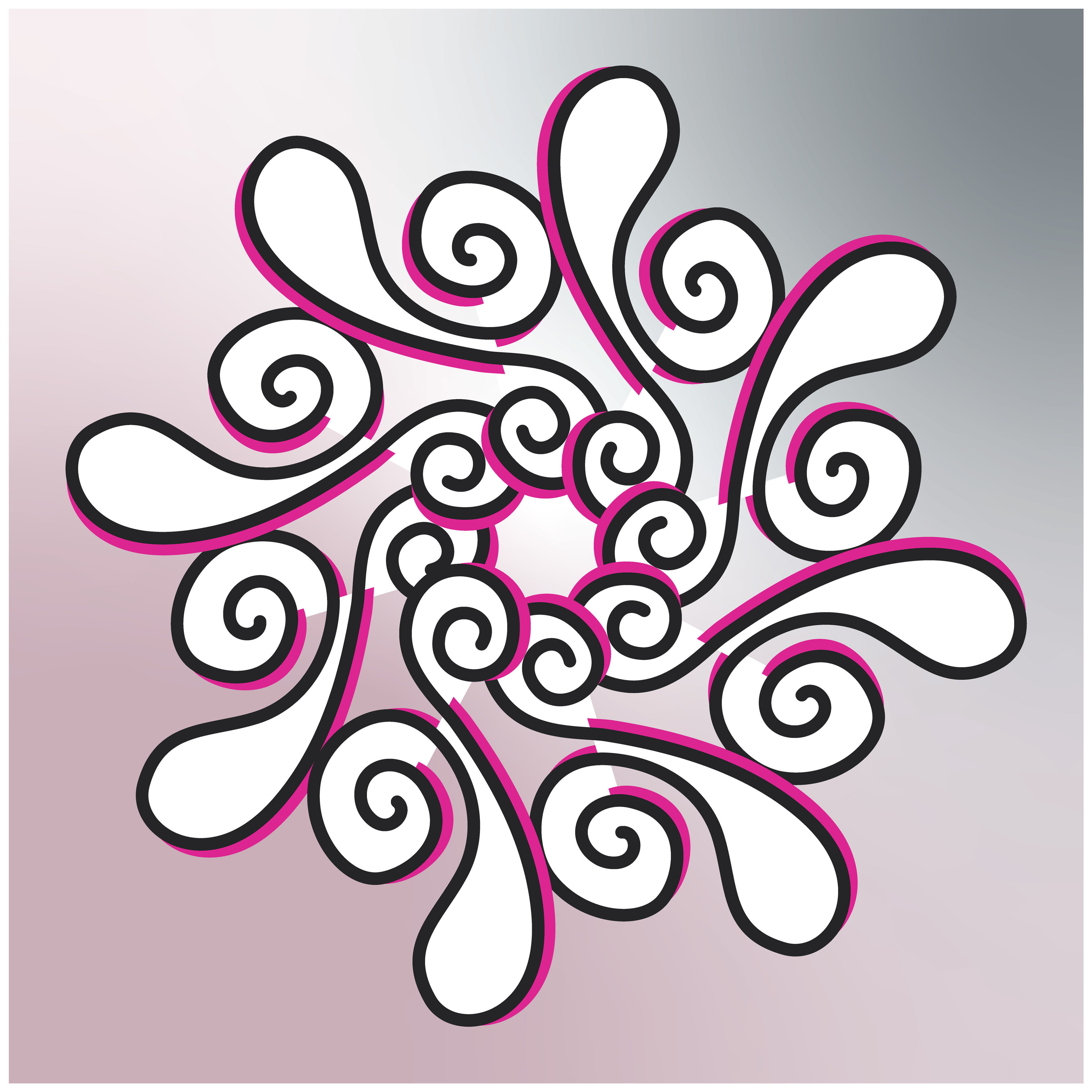 Gravity Loop, Digital Art, Radial 1, 2025
