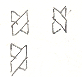 X Vines Pattern, Pen and Ink on Paper, 1990