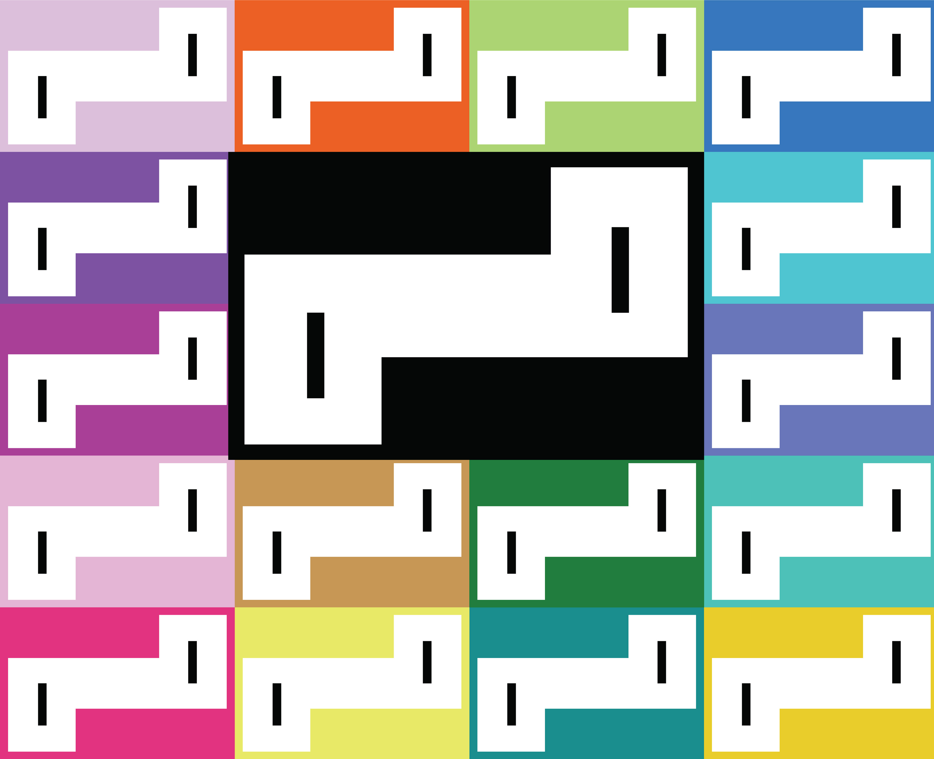 Staircase, Digital Art, pattern version 1, 2025