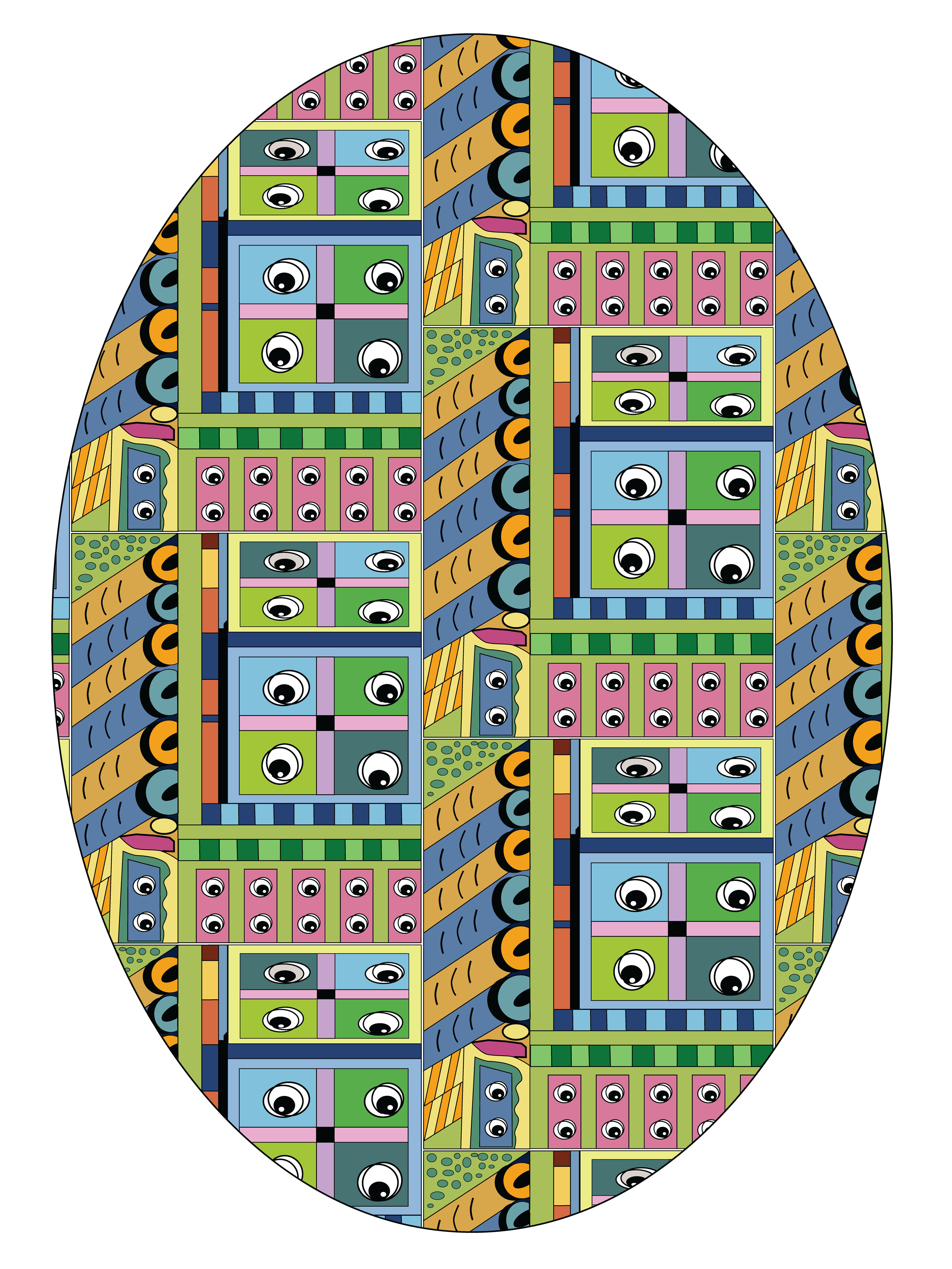 Pneumatic Tubes, Pattern 4, Digital Art, 2023