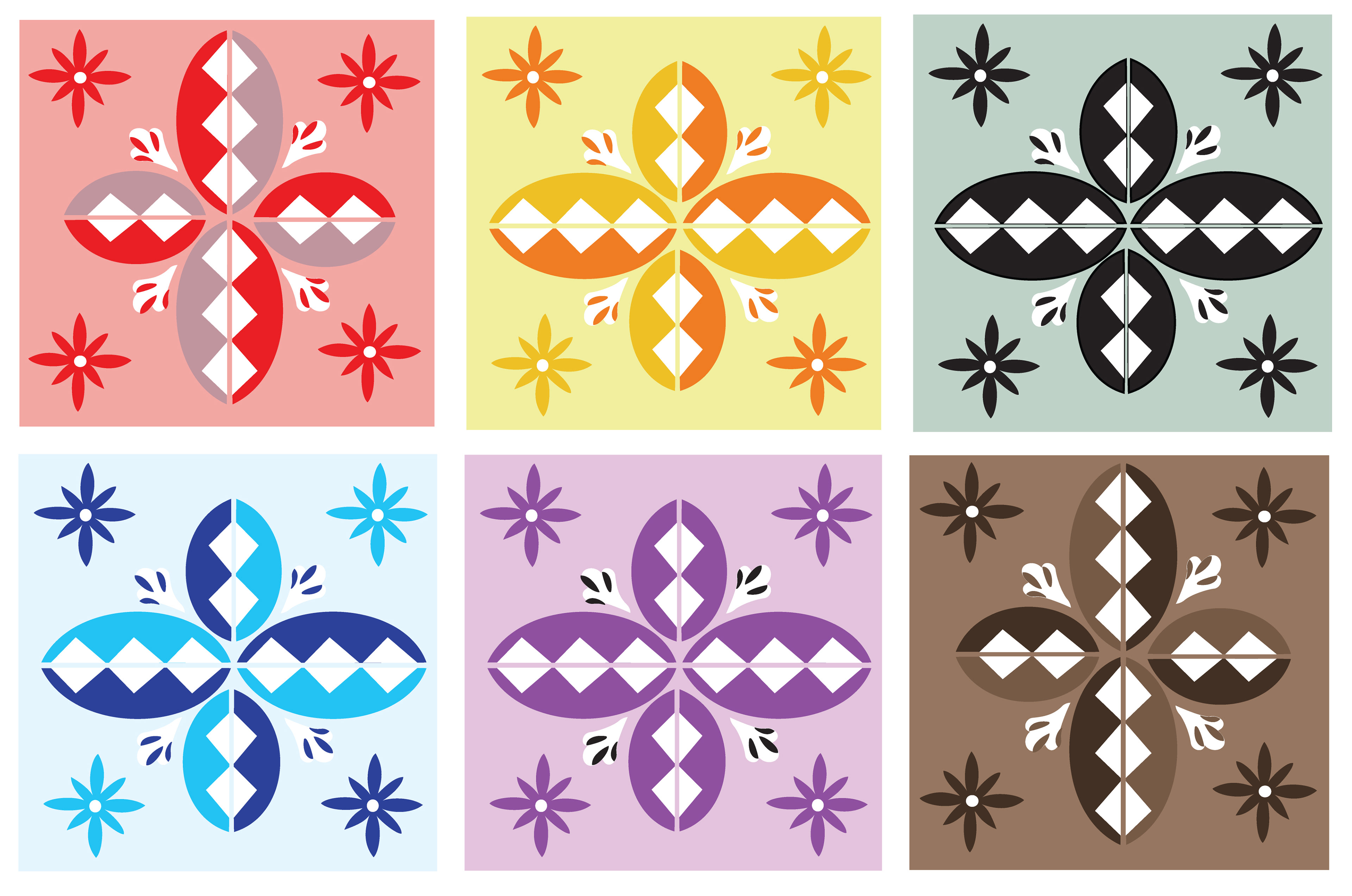 Storefront Pattern, pattern blocks, digital art, 2009