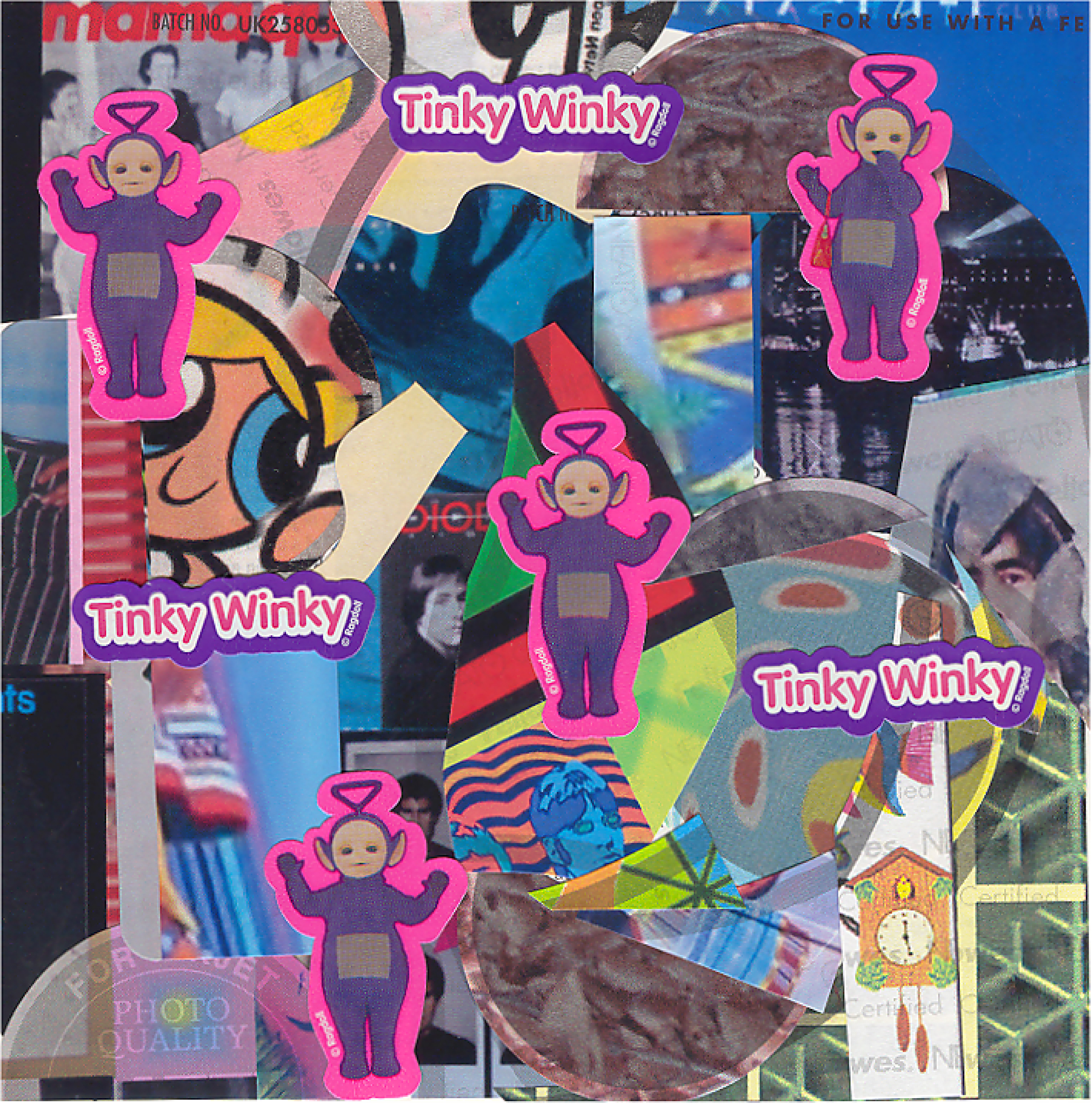 Tinky Winky, Sticker Art, 2003