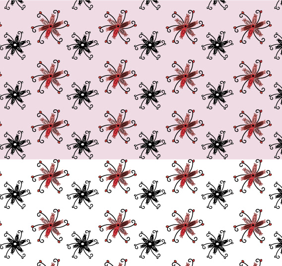 Alstromeria, Digital Art, Pattern 4, 2021