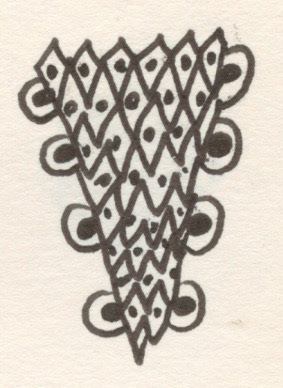 Strawberry Cone, Pen and Ink on Paper, 2001