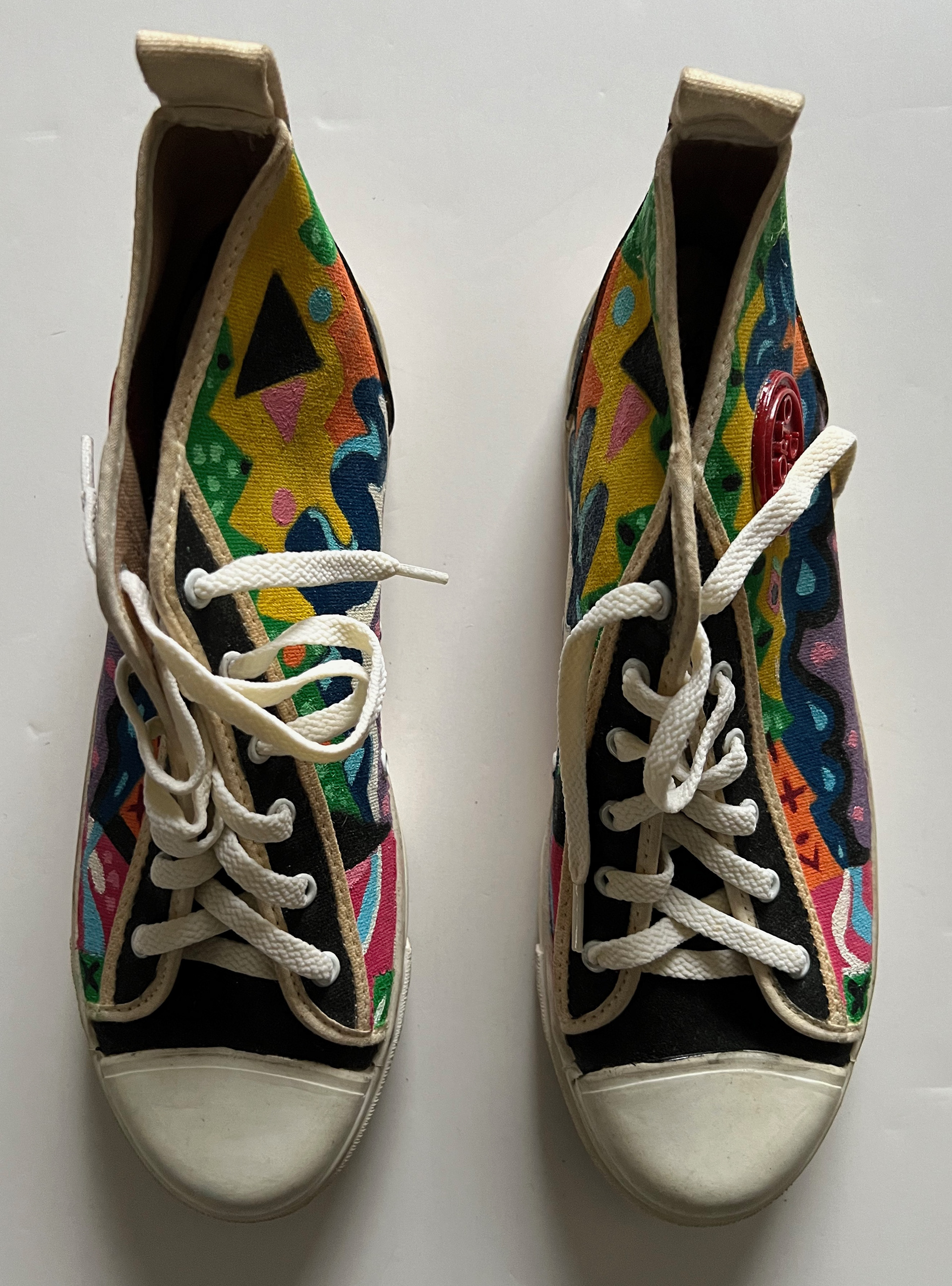 Bobos, Acrylic on Canvas Sneakers, 1987