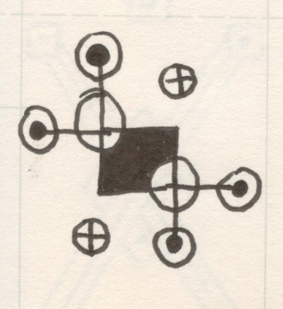 Clock Star, Pen and Ink on Paper, 2002