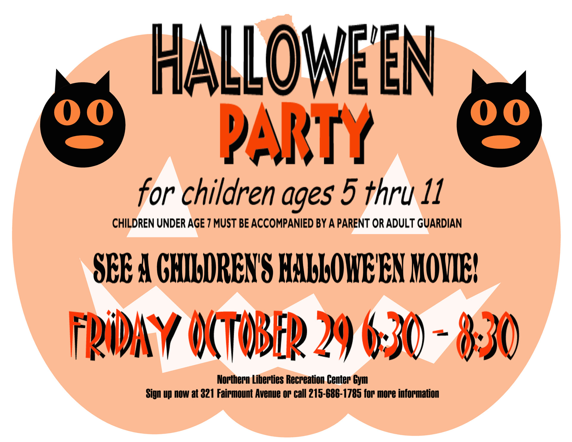 Hallowe'en Party Poster, Digital Art, 1999