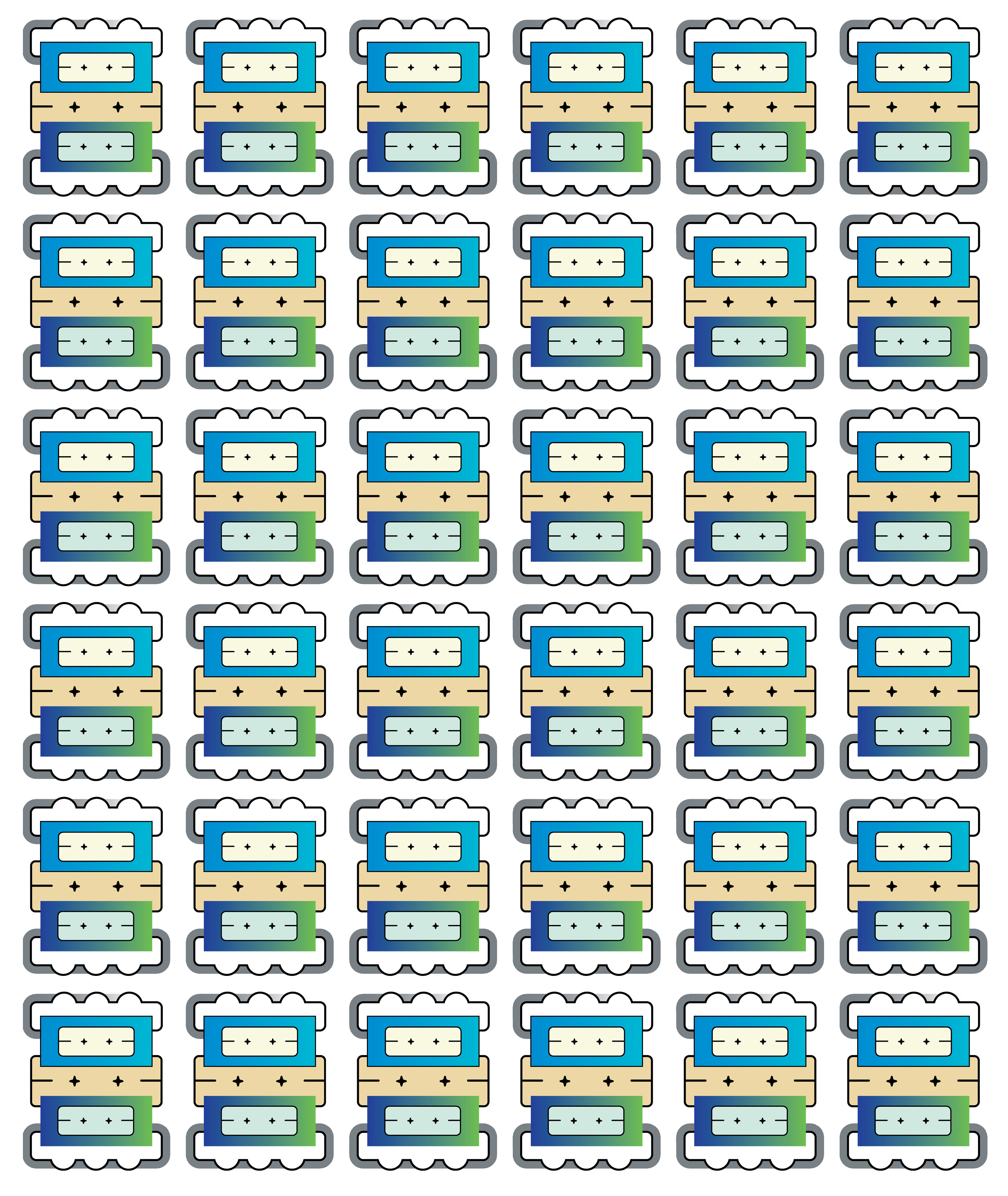 Battery Power, Digital Art, Pattern 3, 2025