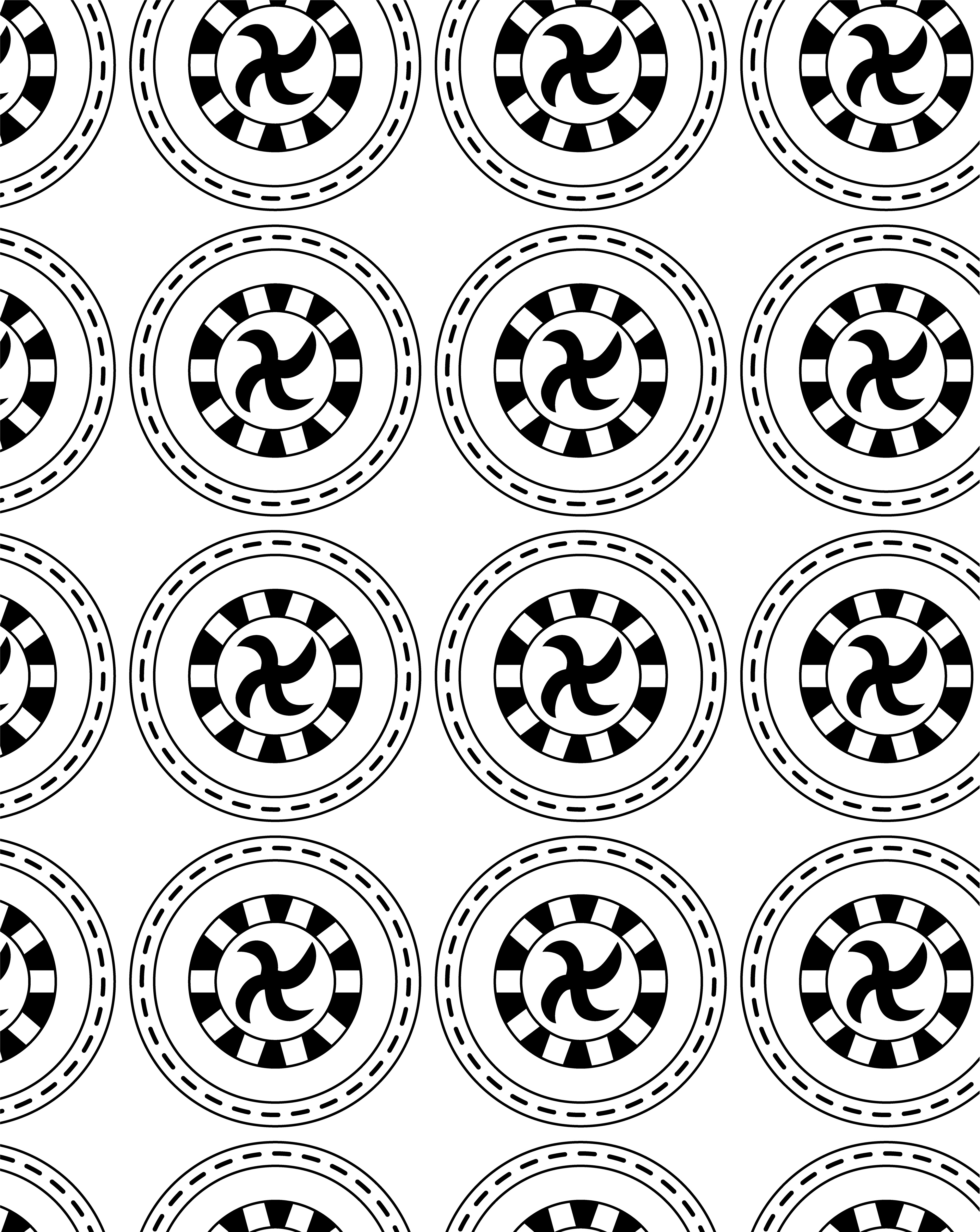 X Chromosome Wheel, Digital Art, Pattern 2, 2025