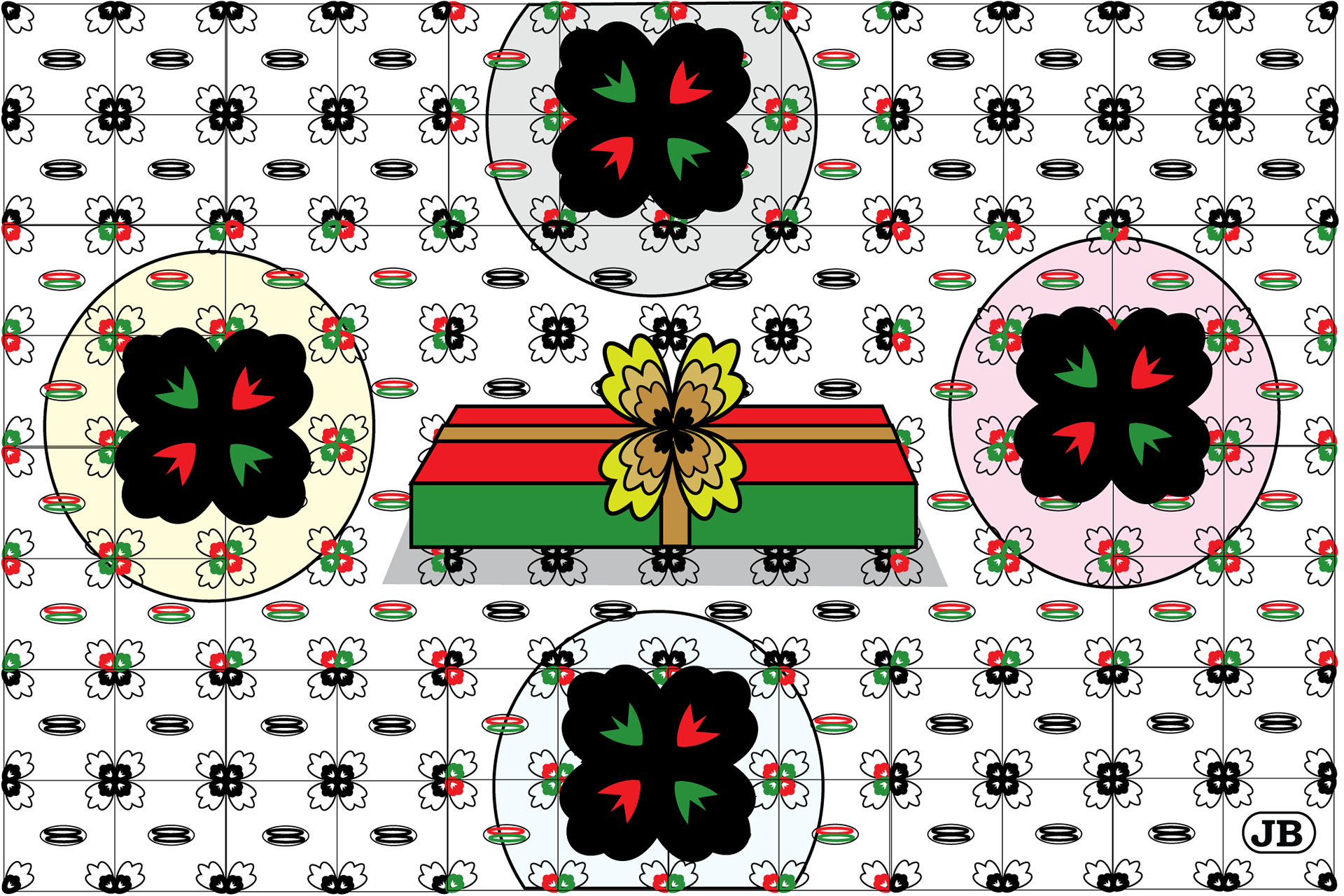 Christmas Gift Box, Digital Art, 2007