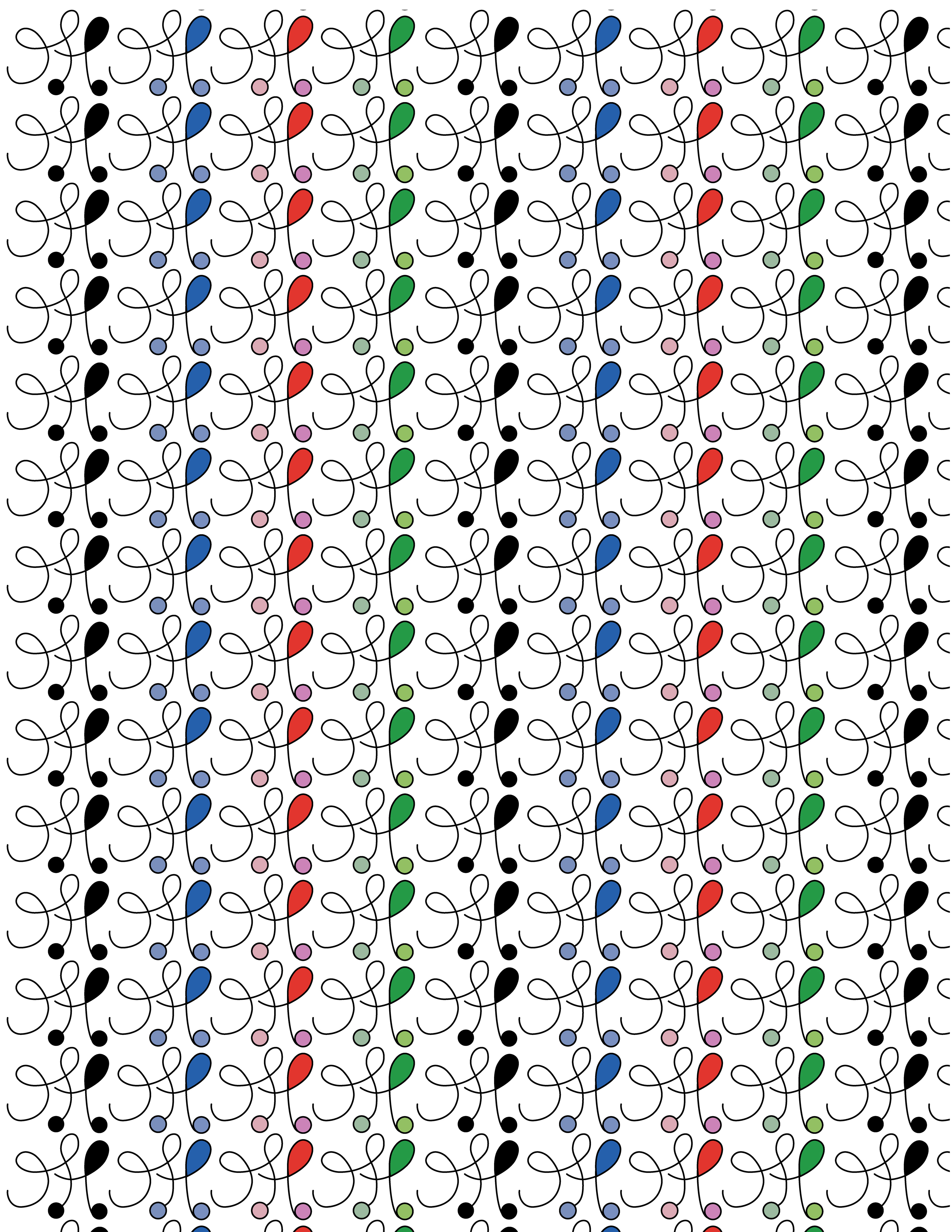 Monogram Threads, Digital Art, Pattern 1, 2025