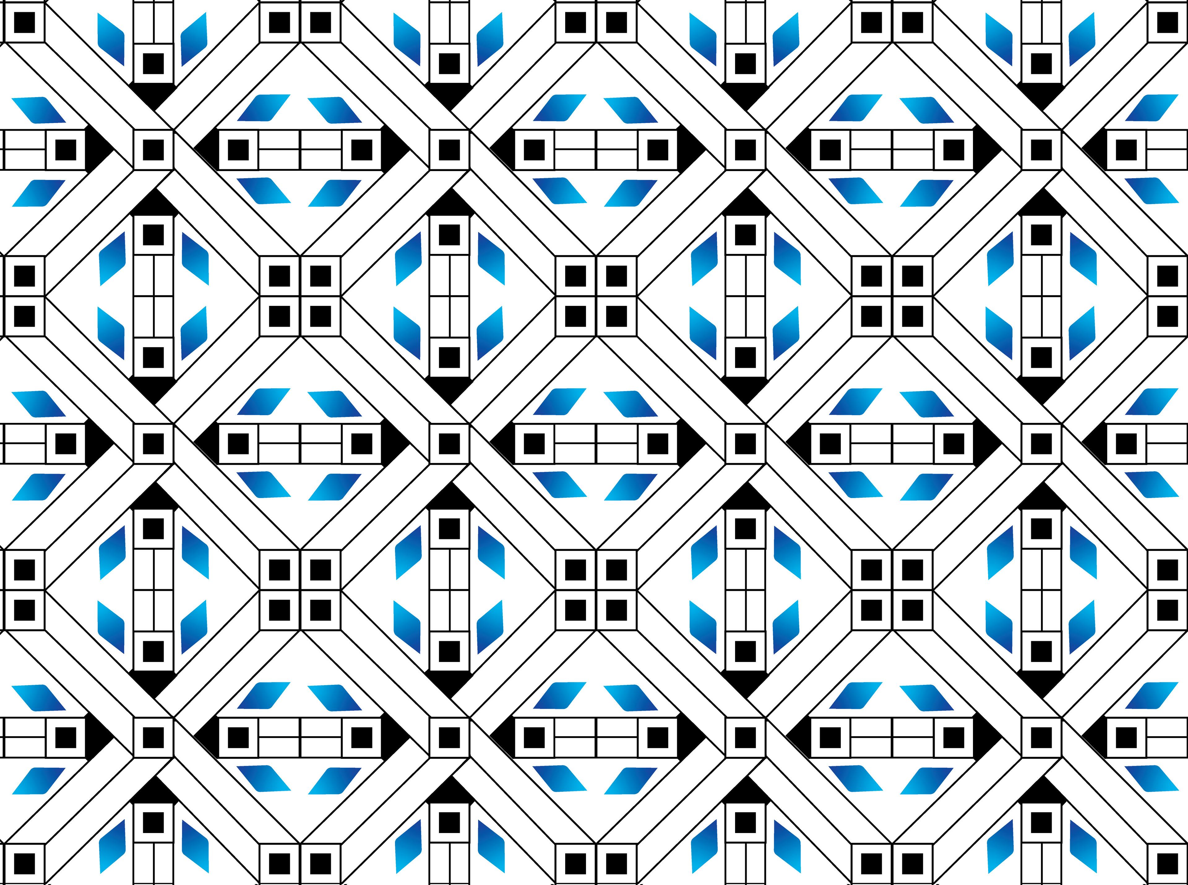 Angle Beams, Digital Art, Pattern 8, 2025