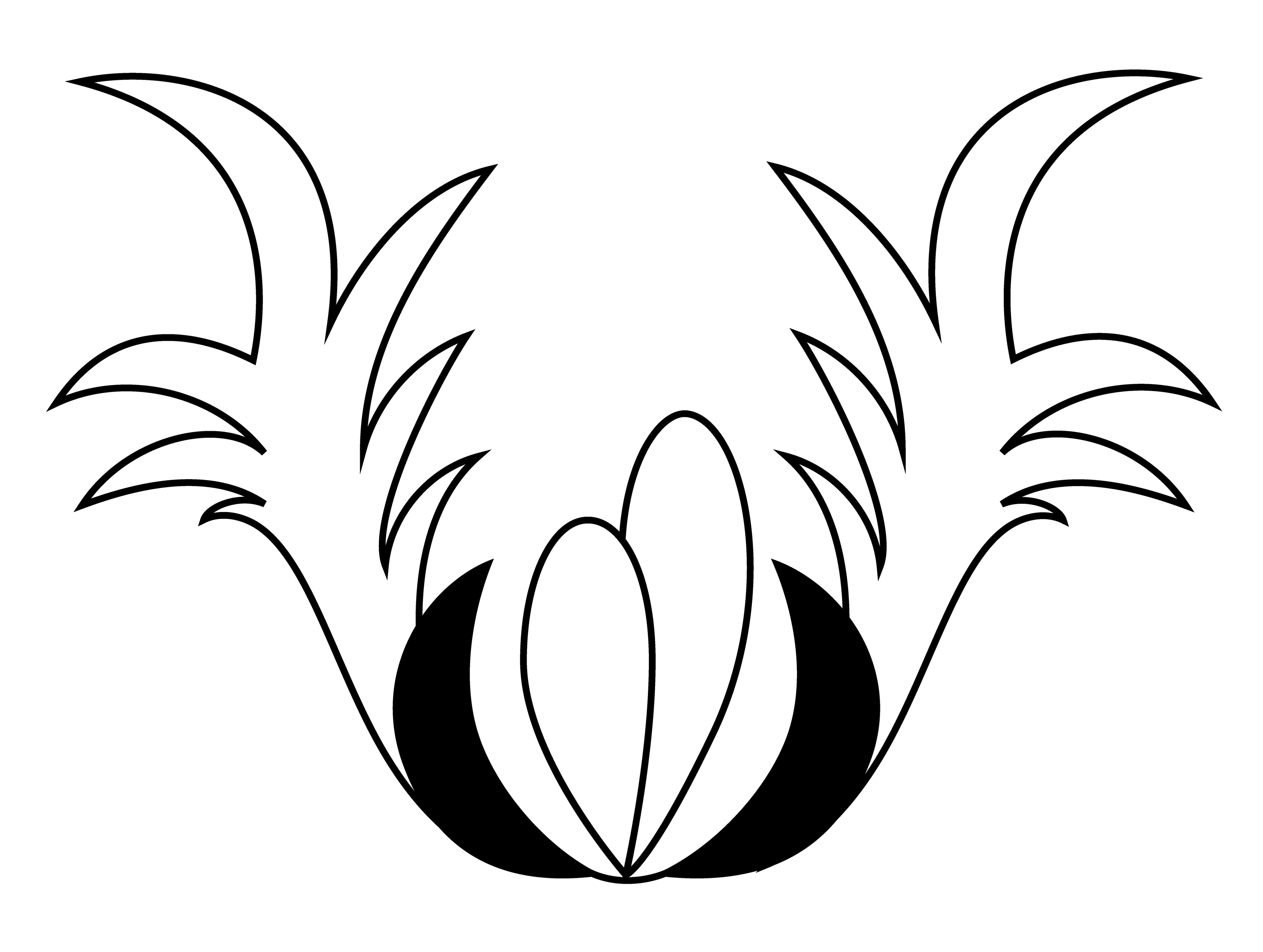 Flower Bud Wings, Vector Drawing, 2025