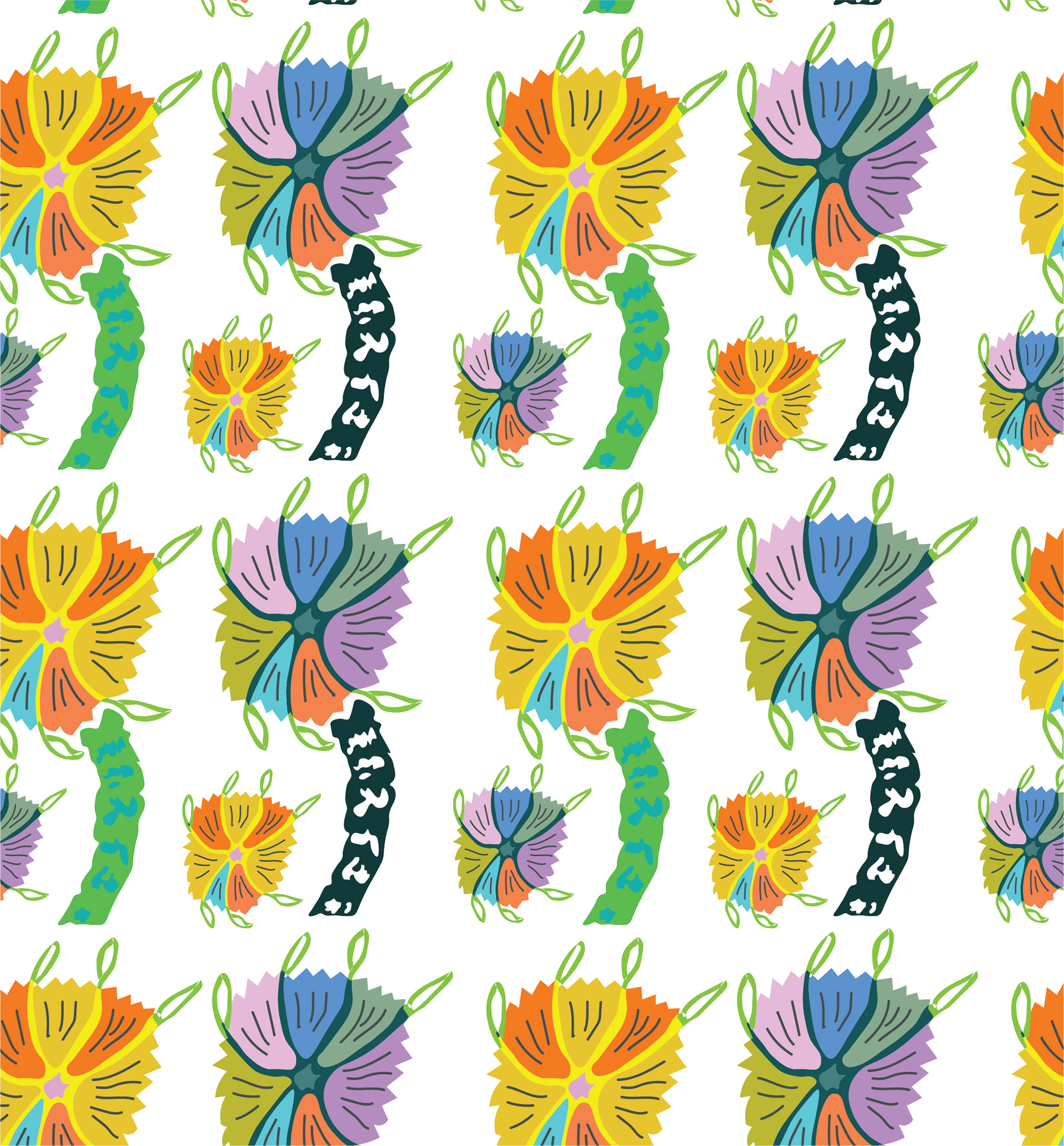 Wind Flower, version 2, Digital Art, 2019