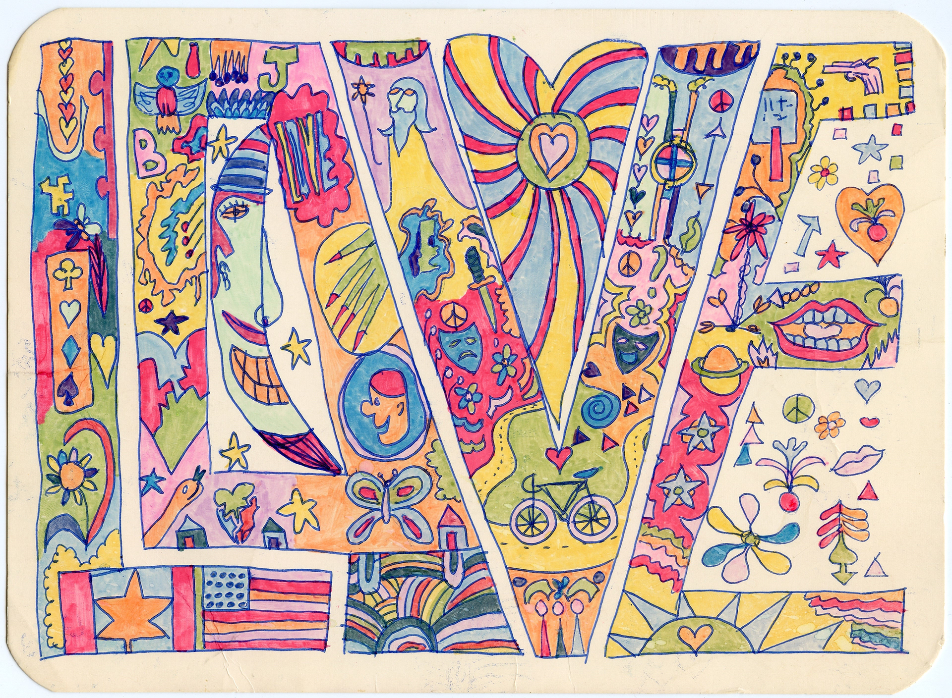 Love Letters # 4, Magic Marker, 1971