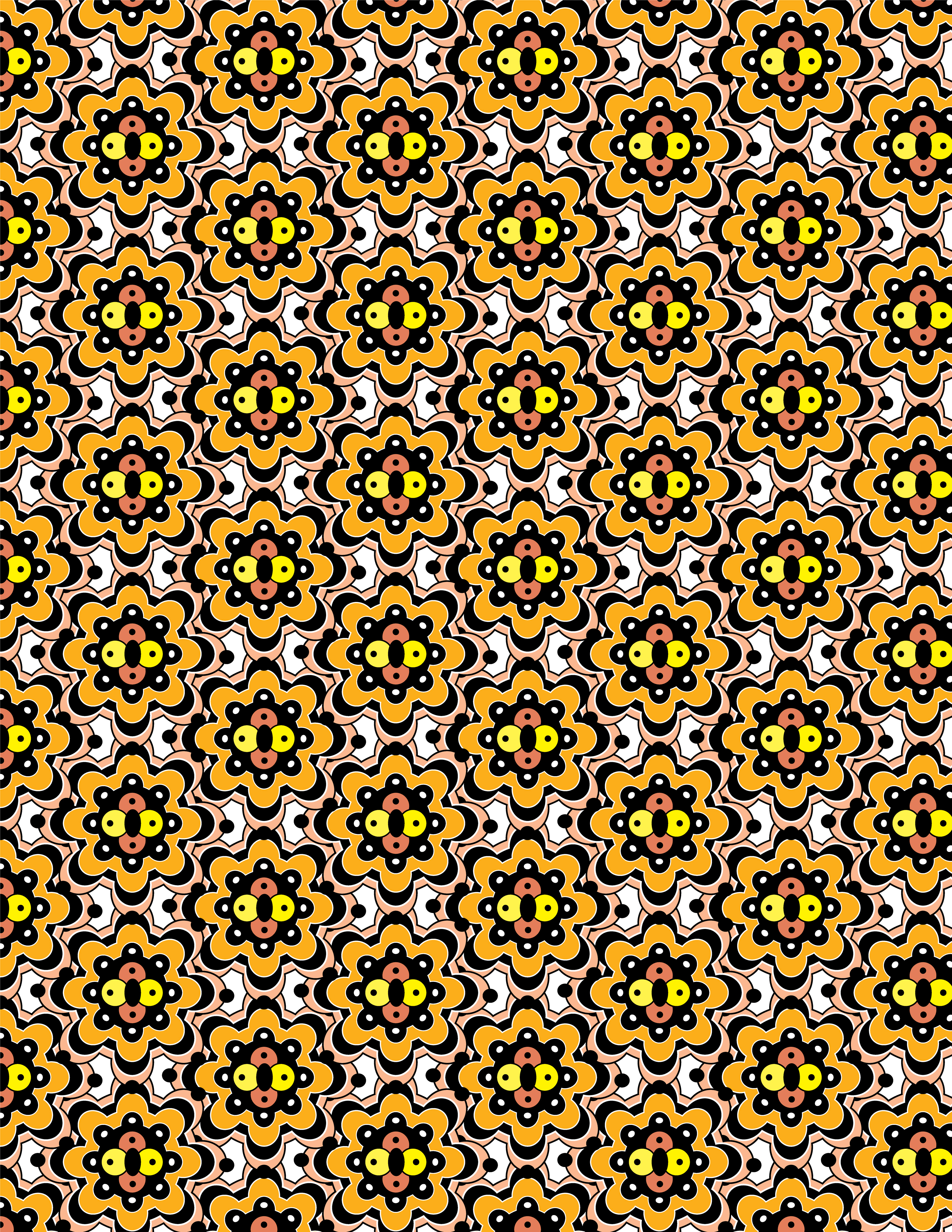 Tiger Lily, Digital Art, Pattern 2, 2020