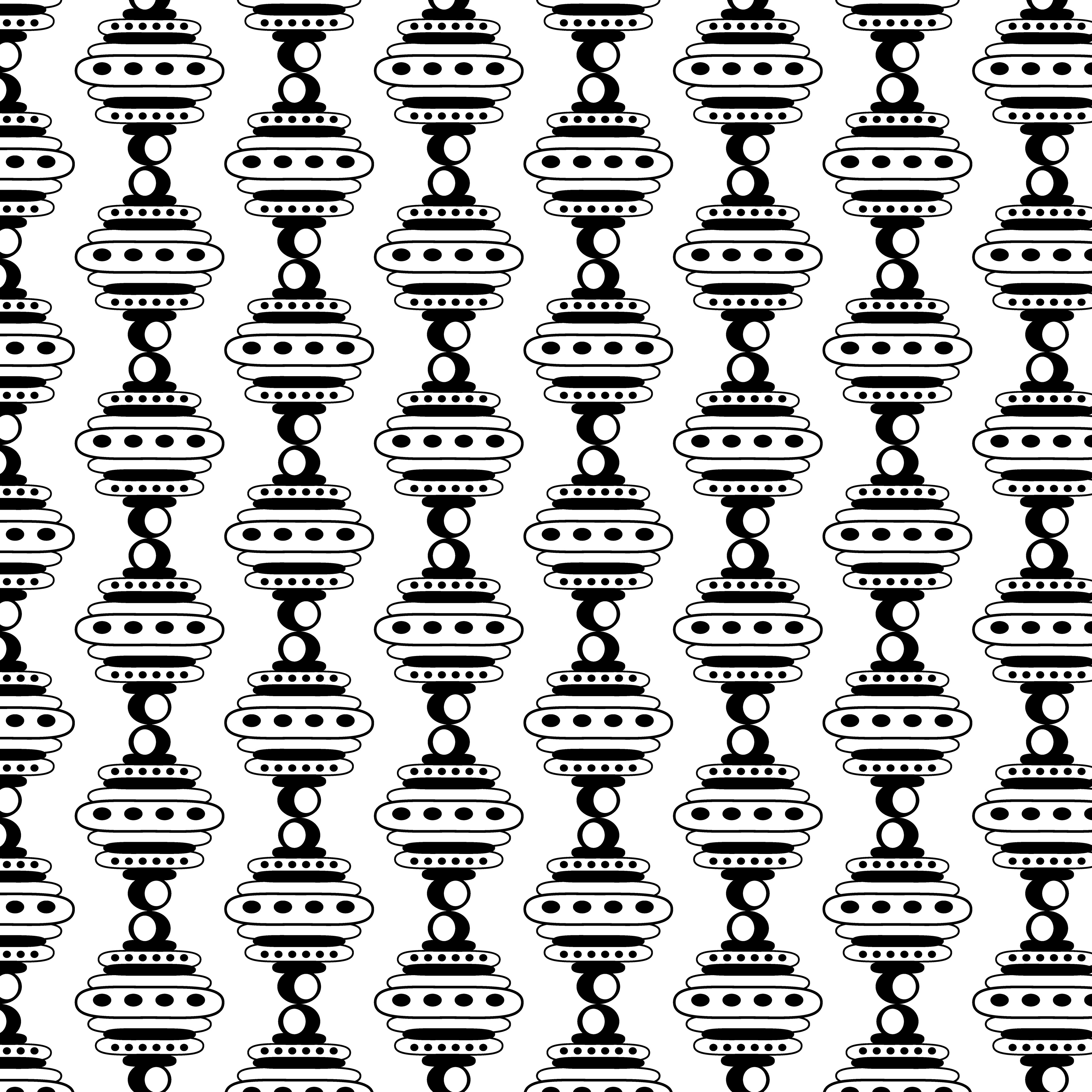 Bicycle Bell Pattern 1, Digital Art, 2021