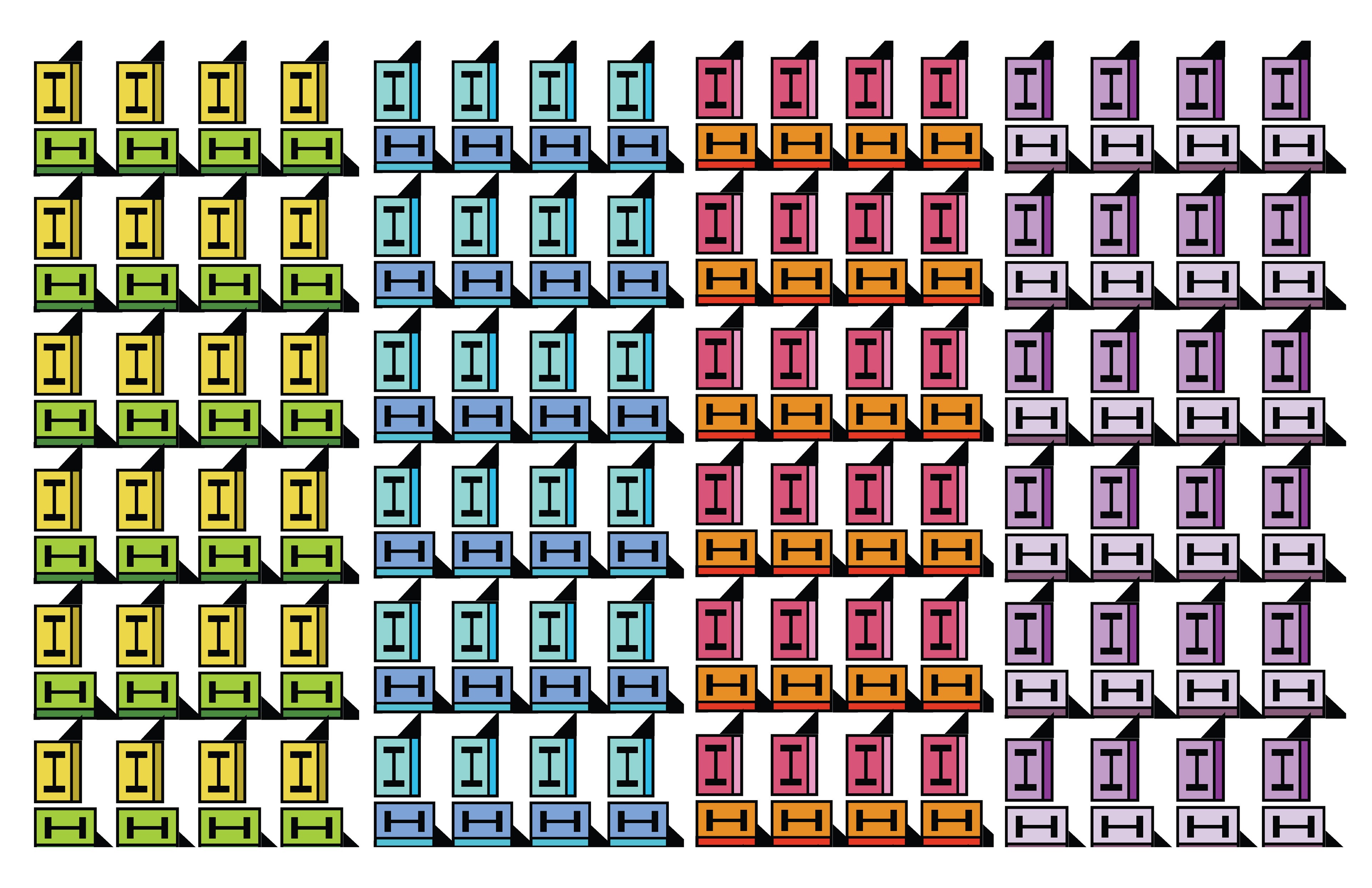 Alphabet Blocks, Digital Art, 2024