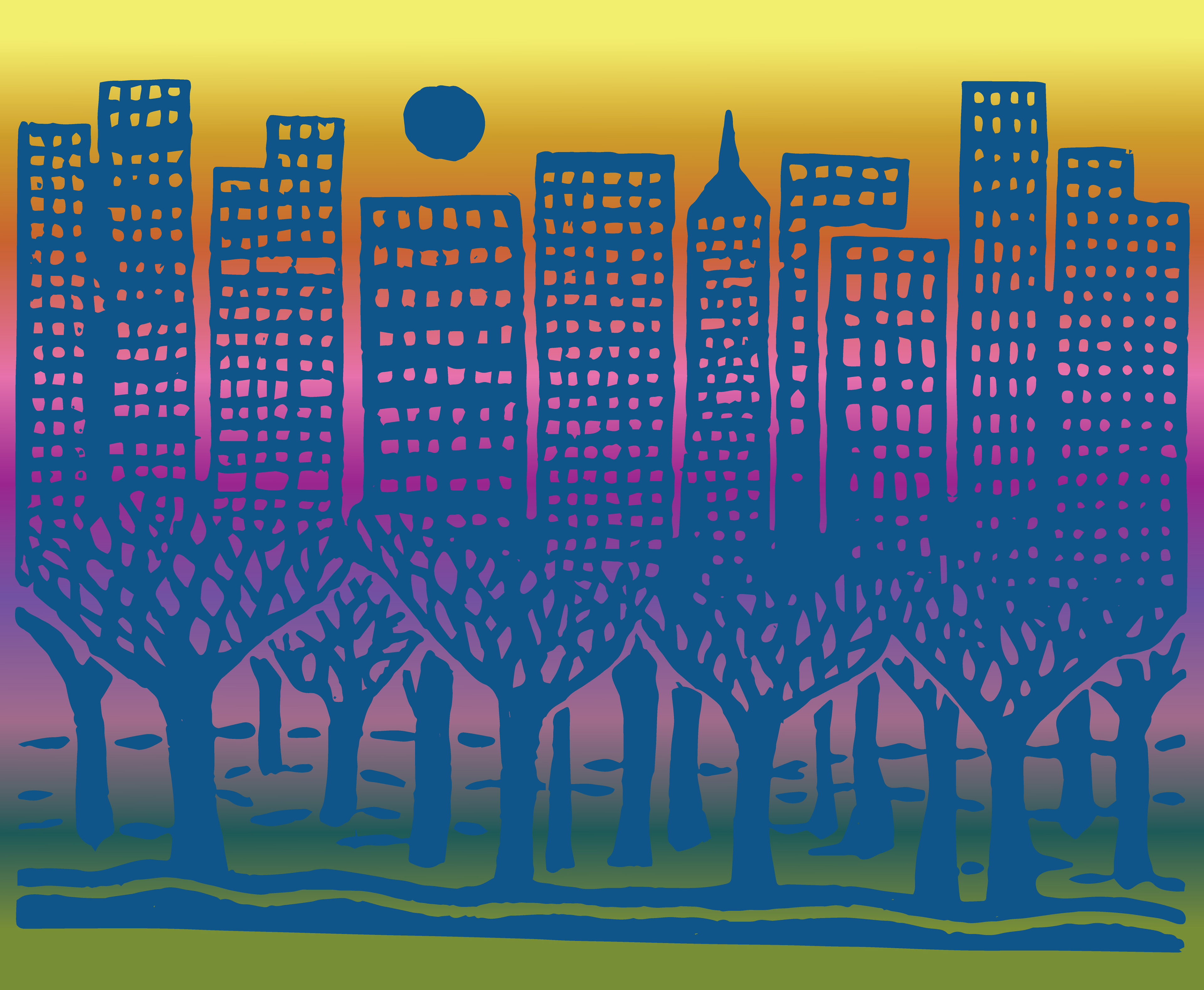 Treescape, Digital Art, 2022