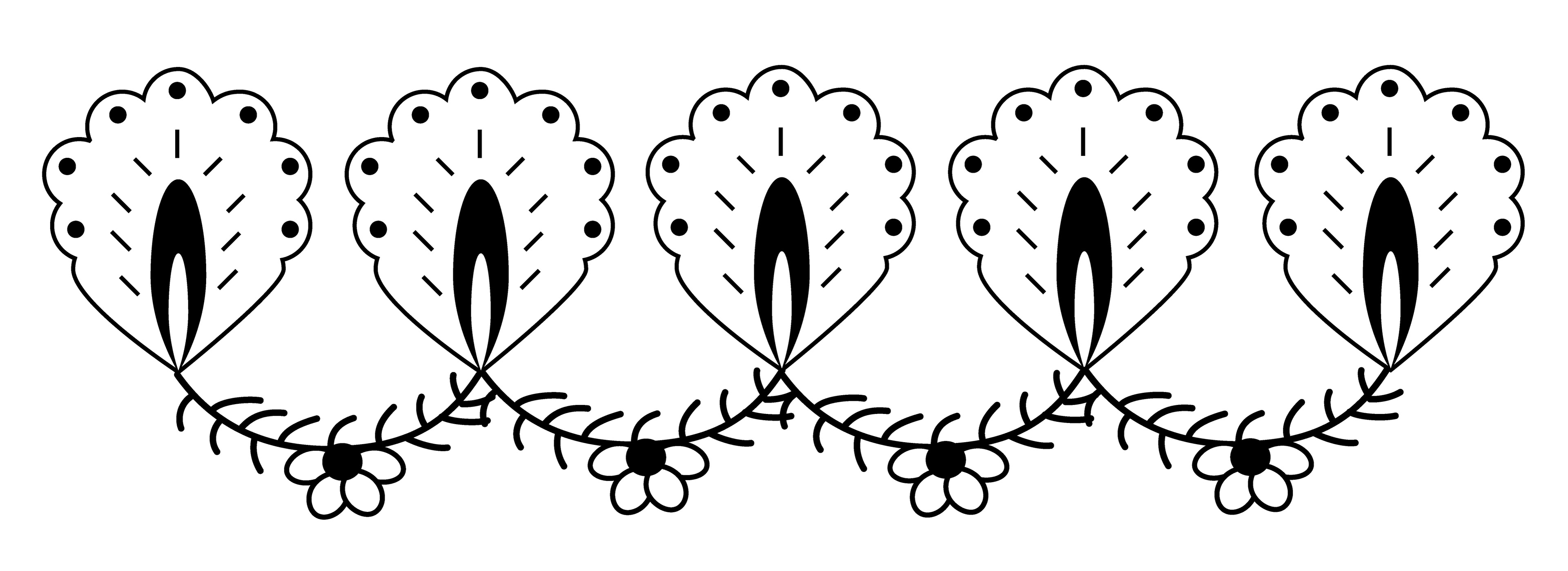 Flower Candles, Digital Art, 2022