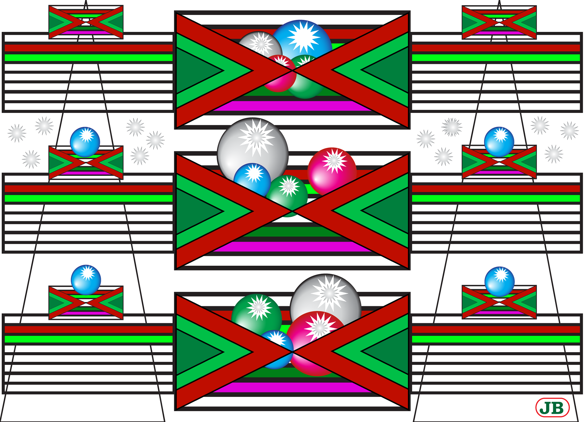 Christmas Ribbon, Digital Art, 2013