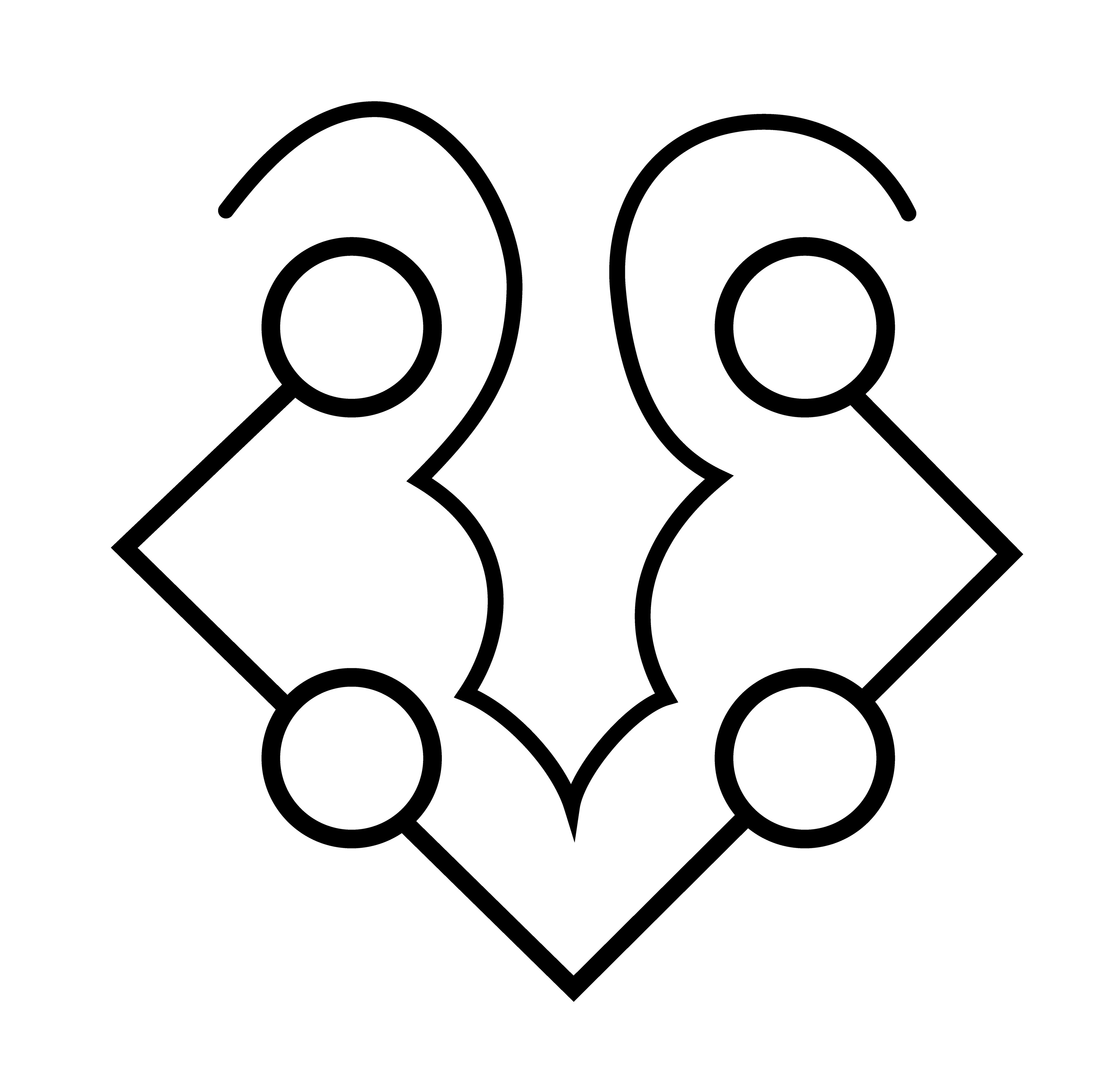Mascaron, Vector Drawing, 2022