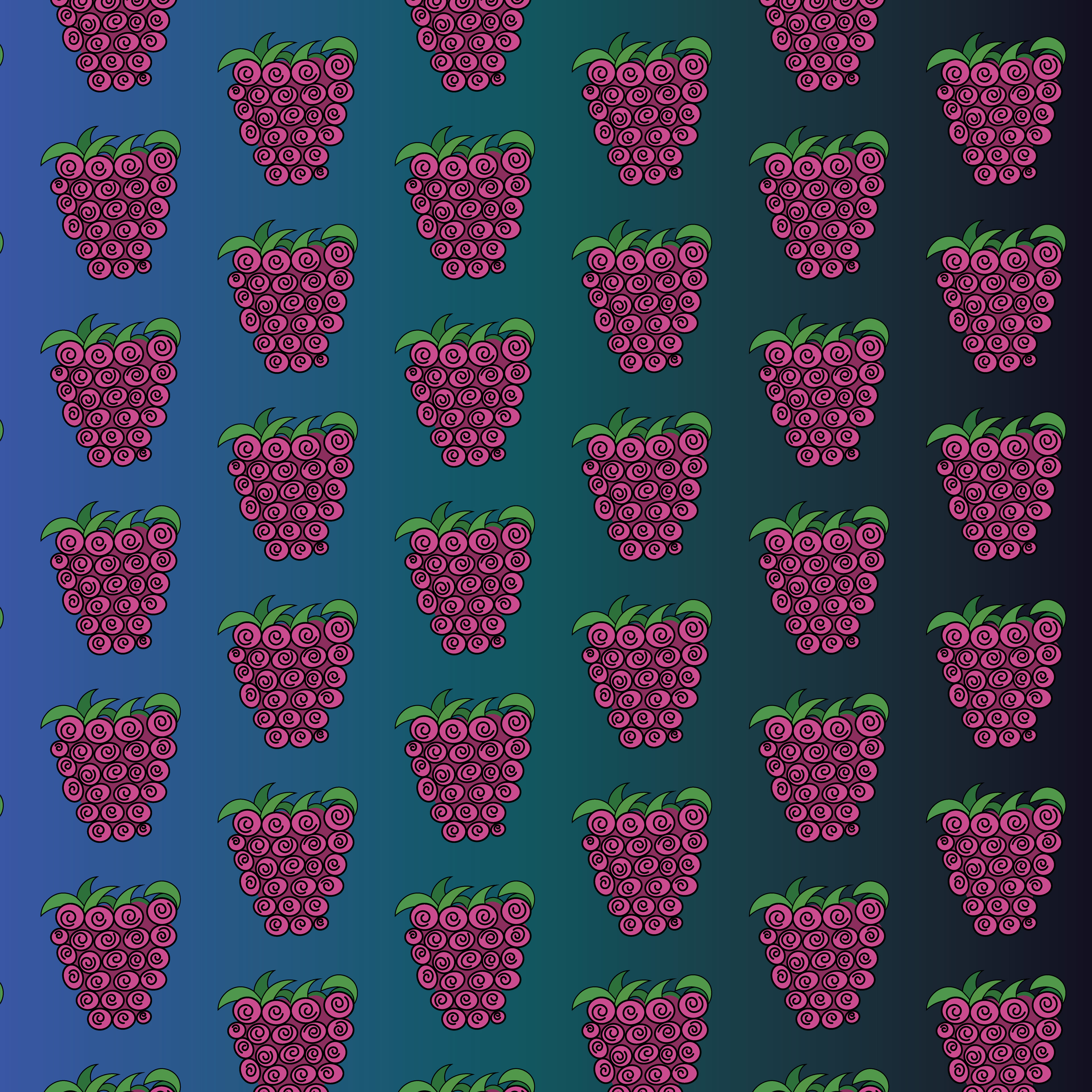 Raspberry, Digital Art, Pattern 3, 2021