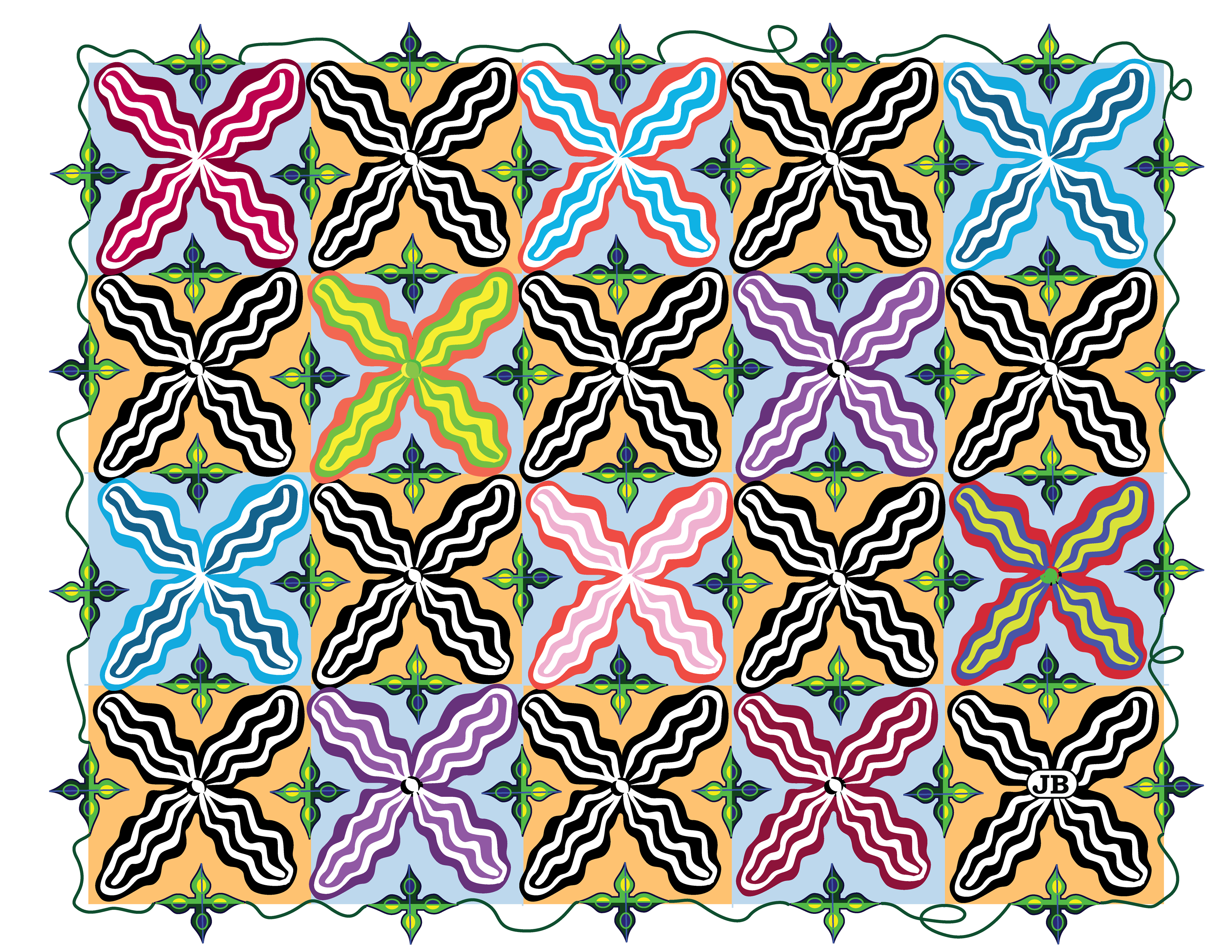 X Chromosome Garden, Digital Art, 2008