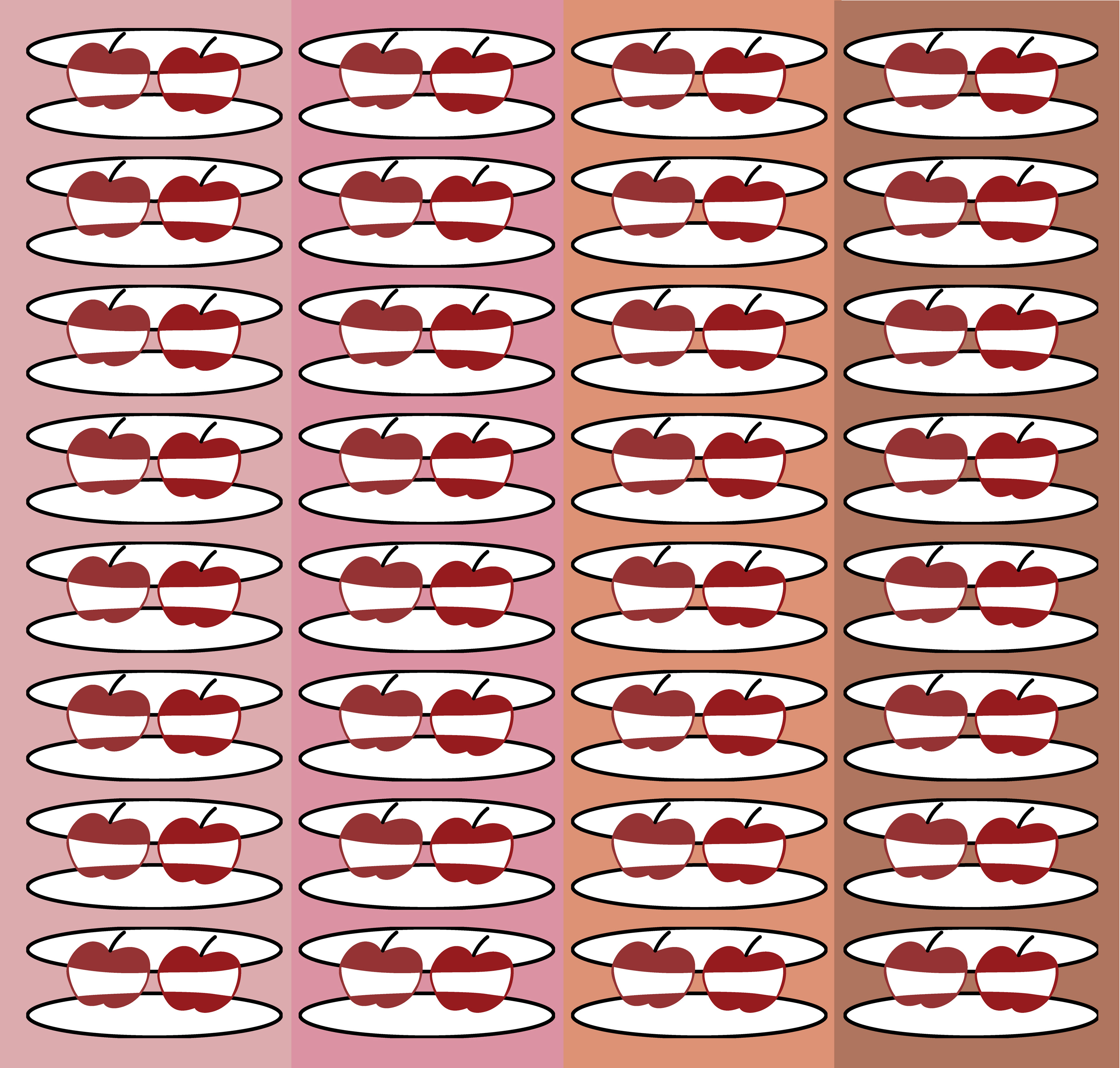 Apple Cookie, Digital Art, Pattern 2, 2025