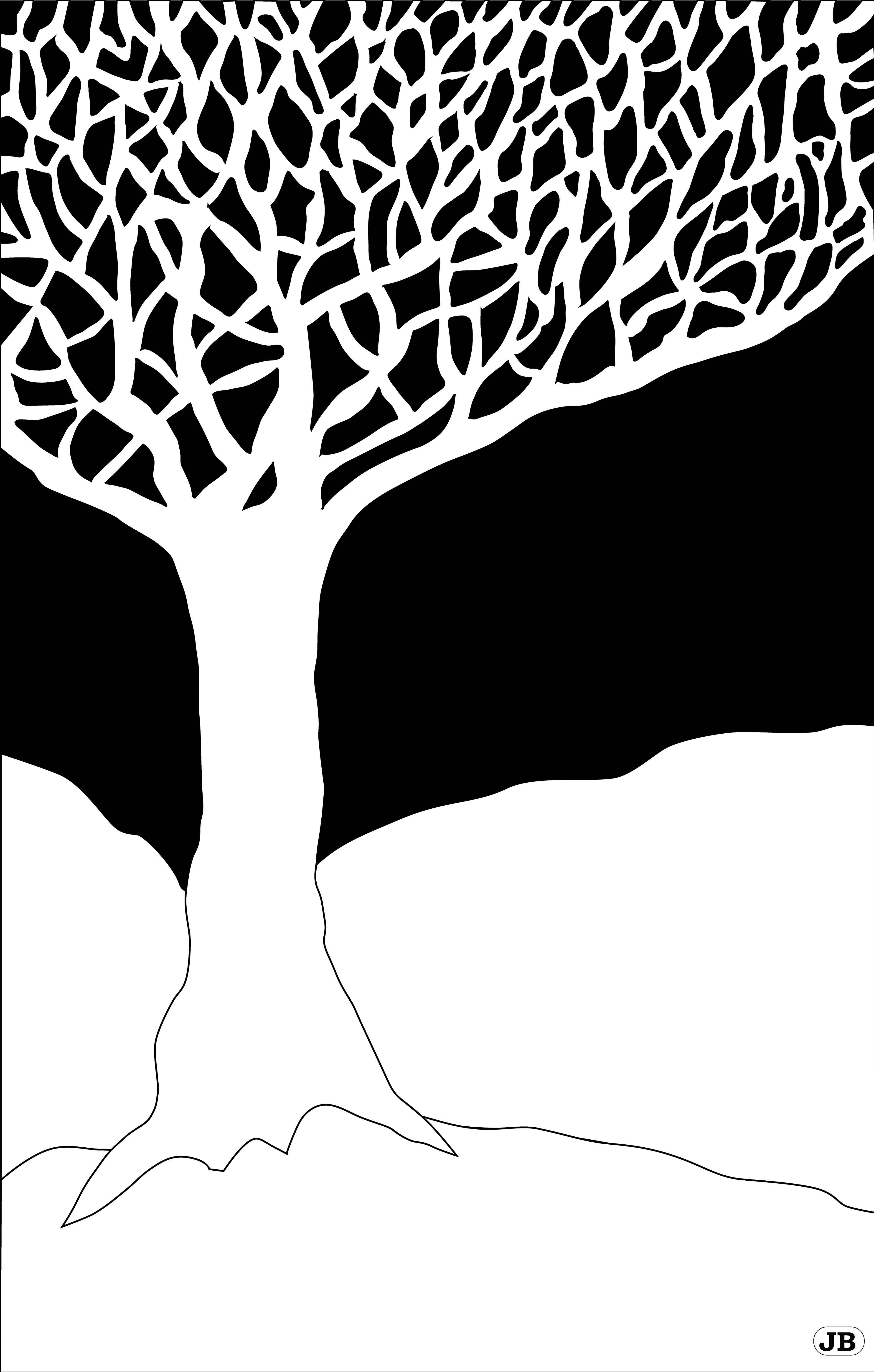 Glowing Tree, Digital Art, 2021