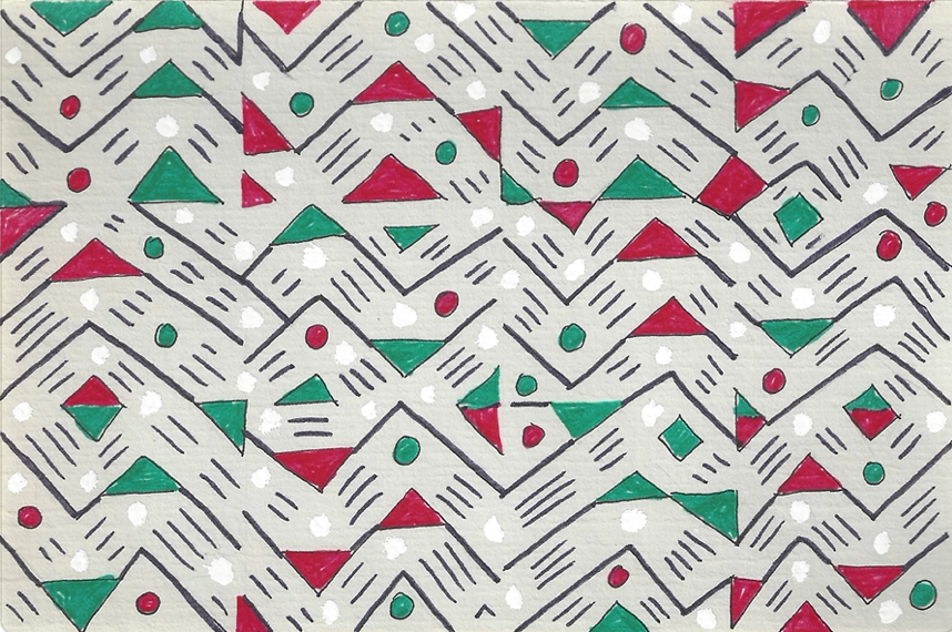 Snow Maze, Watercolor on Paper, 1985
