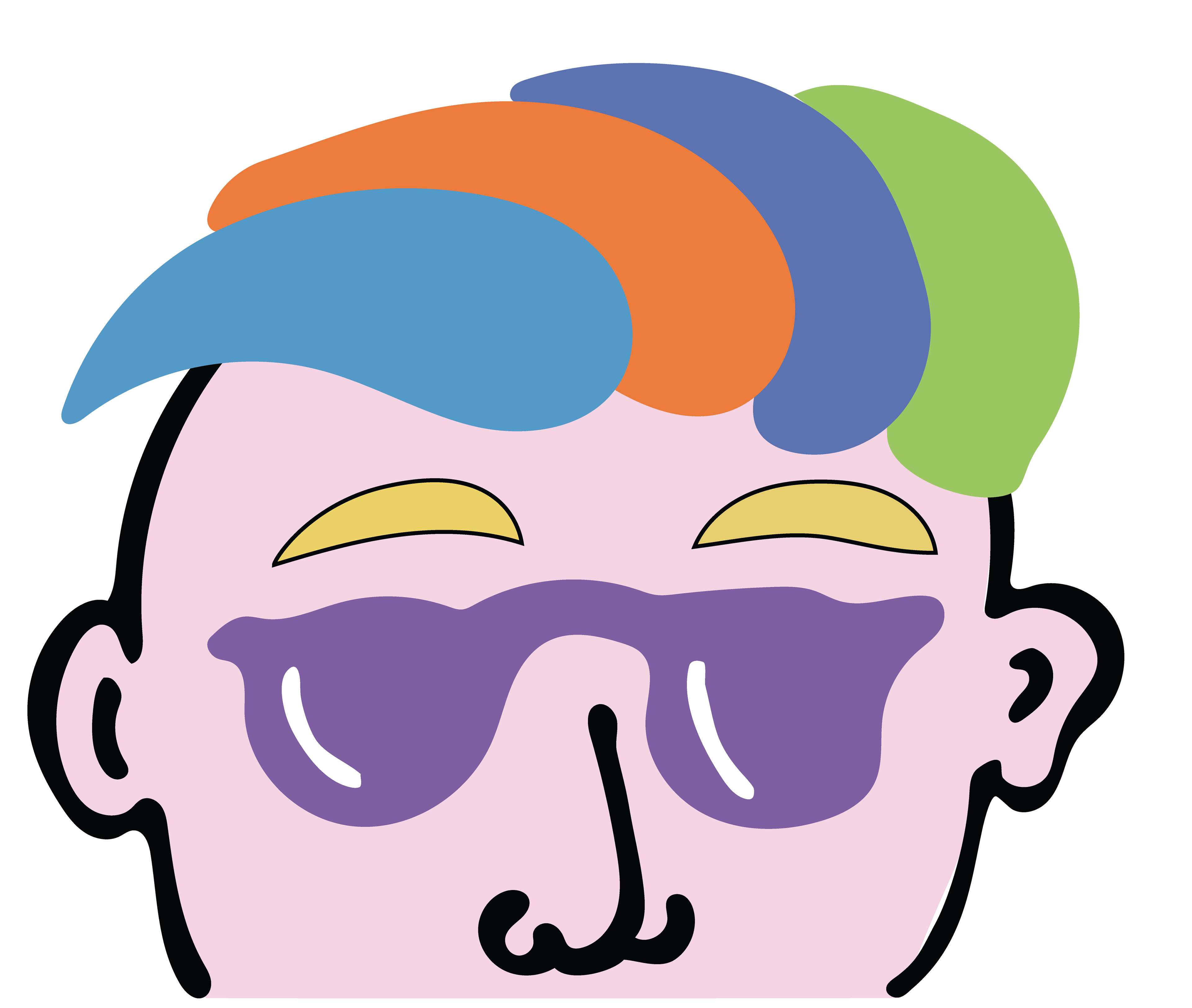 Four Eyes, Digital Art, Artwork Face 8, 2025