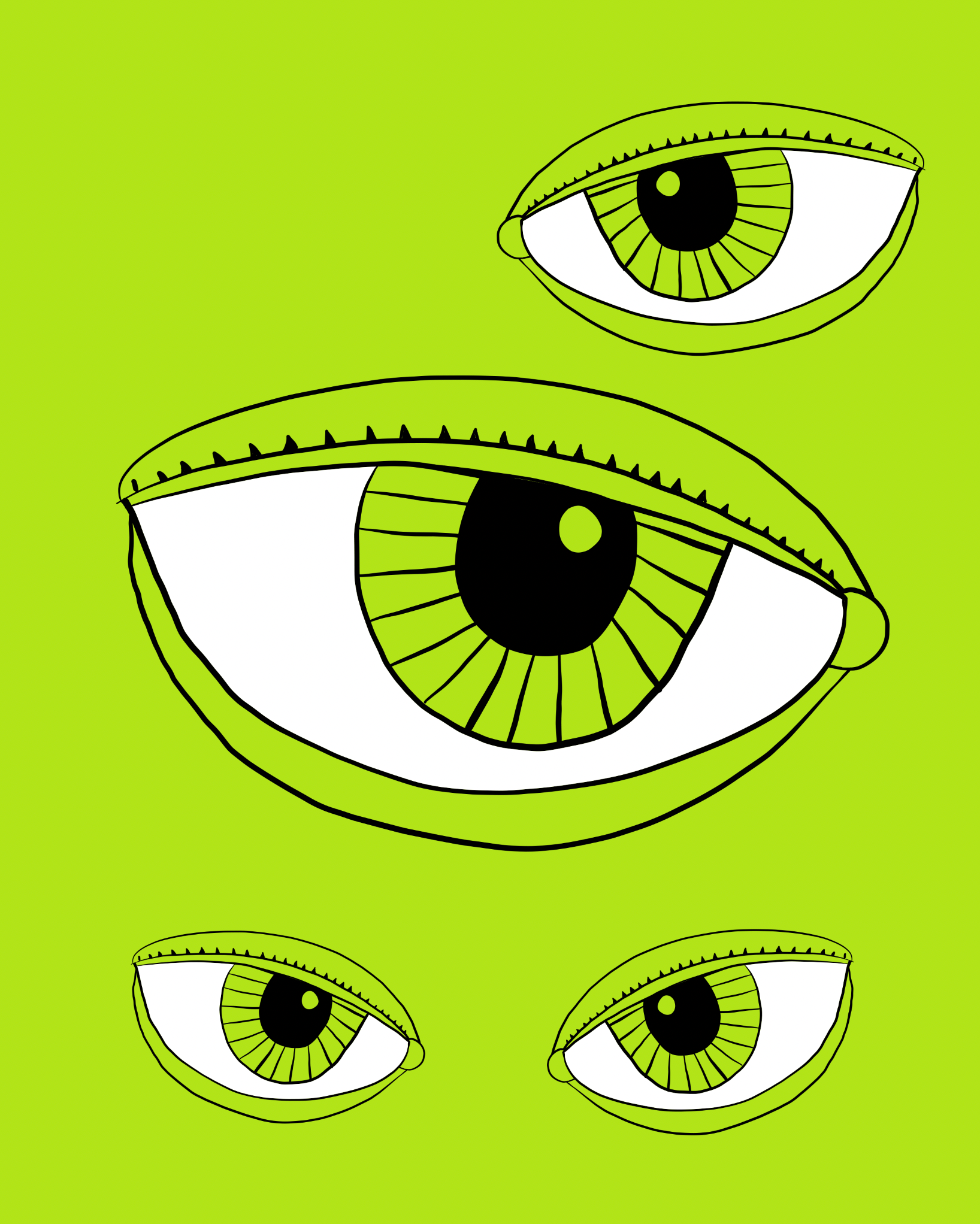 Green Eyes, Digital Art, 2021