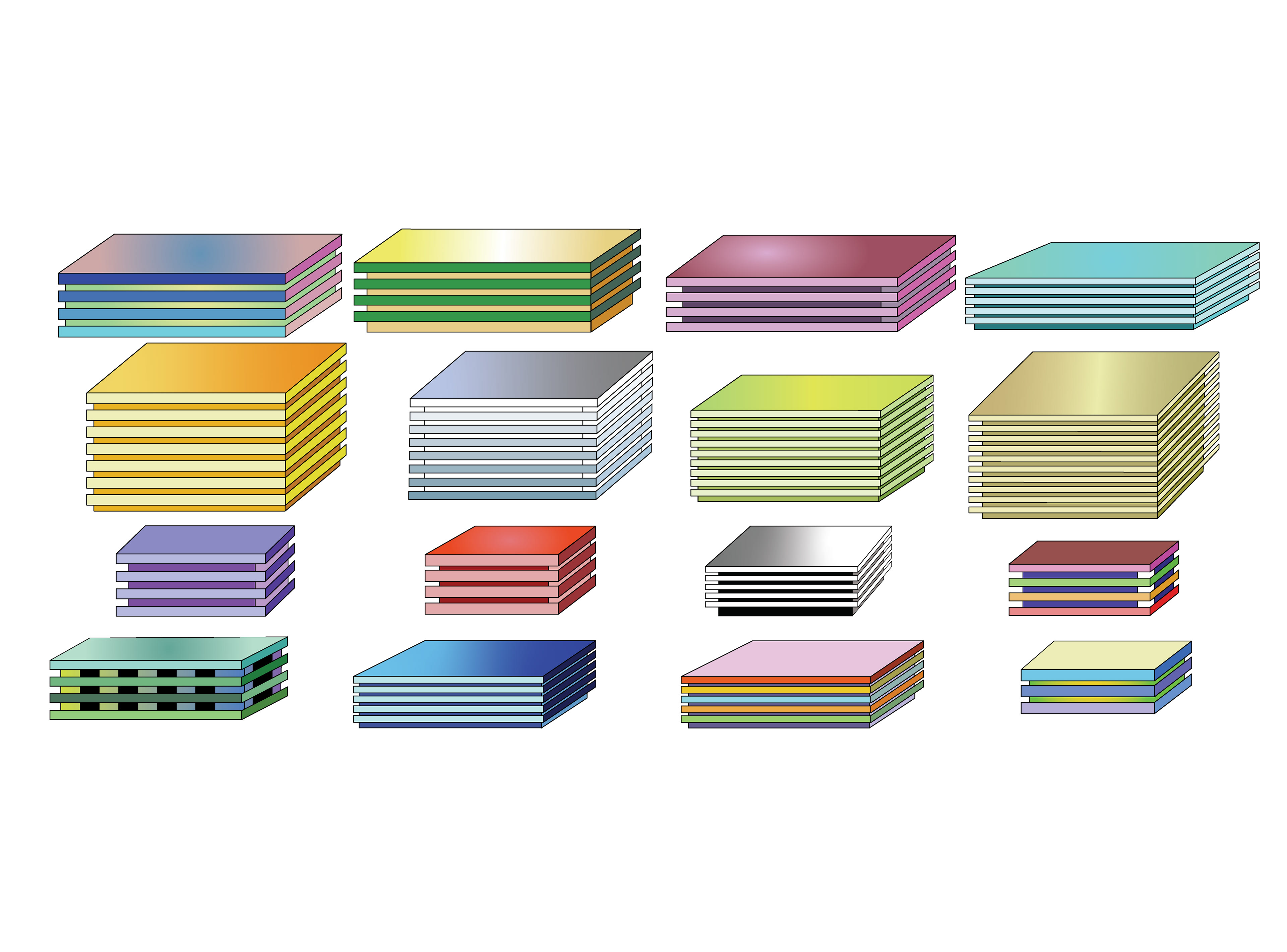 Stacked Pallets, Digital Art, versions 3, 2024