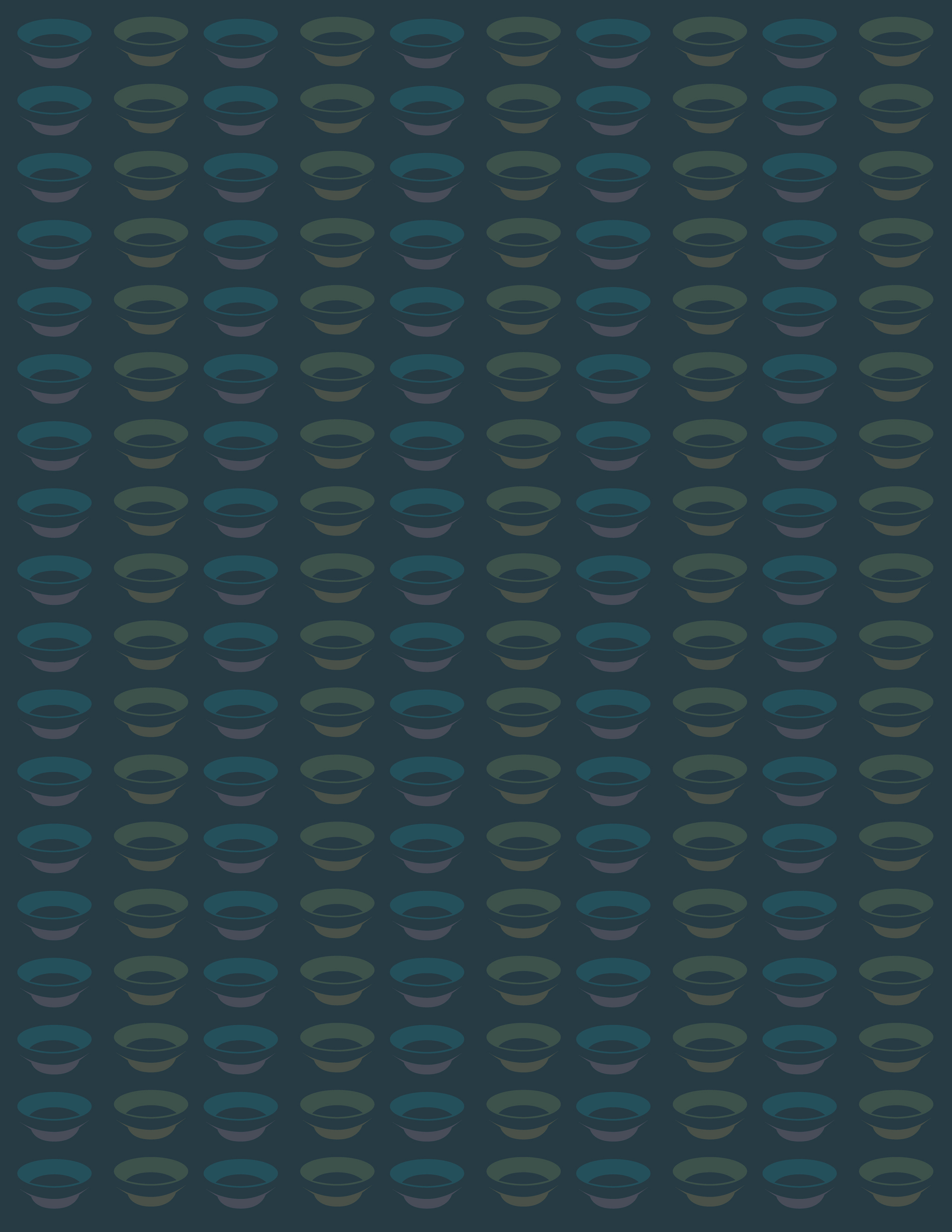 Paint Pots, Digital Art, Pattern 3, 2023