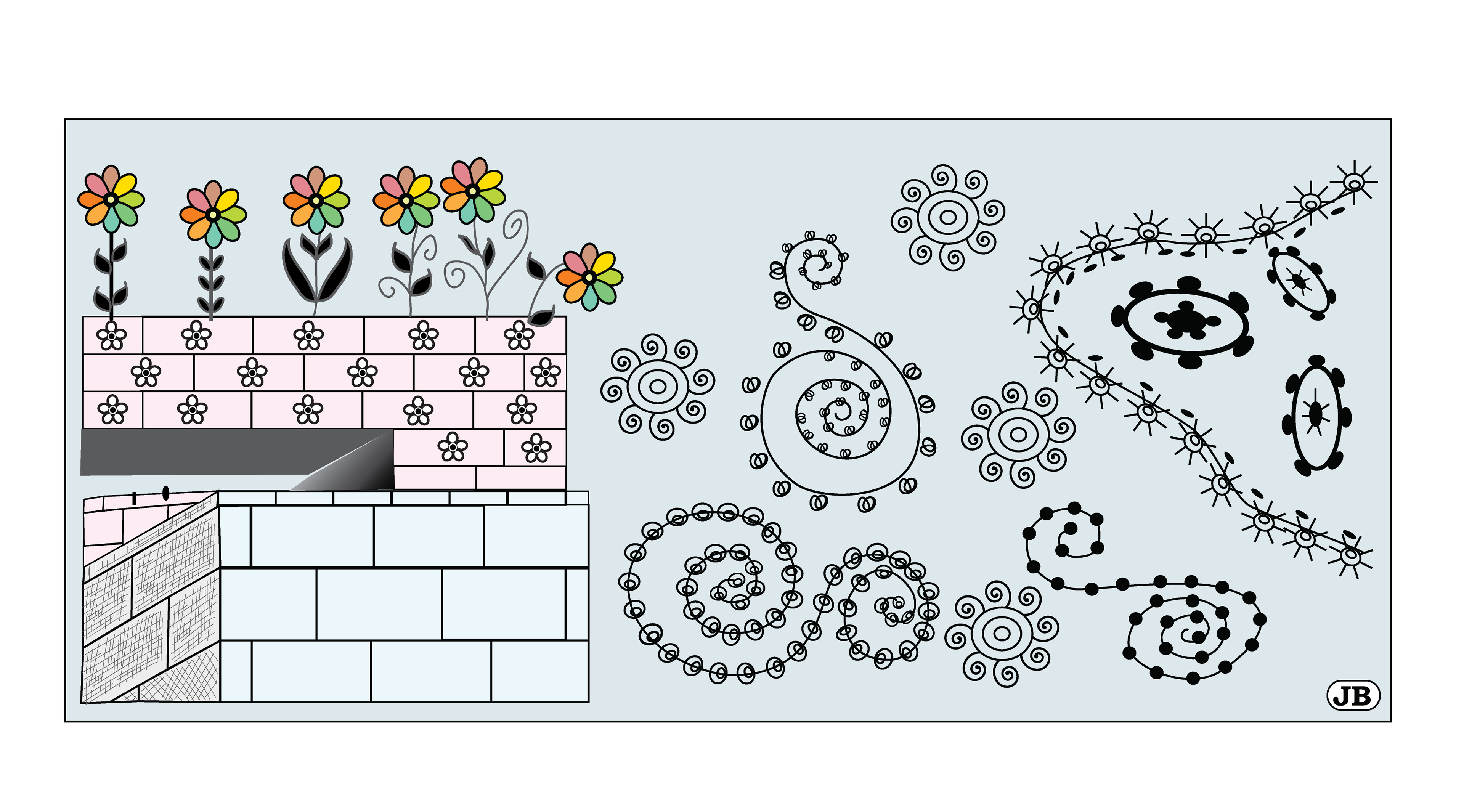 Flower Dive, Digital Art, 2007