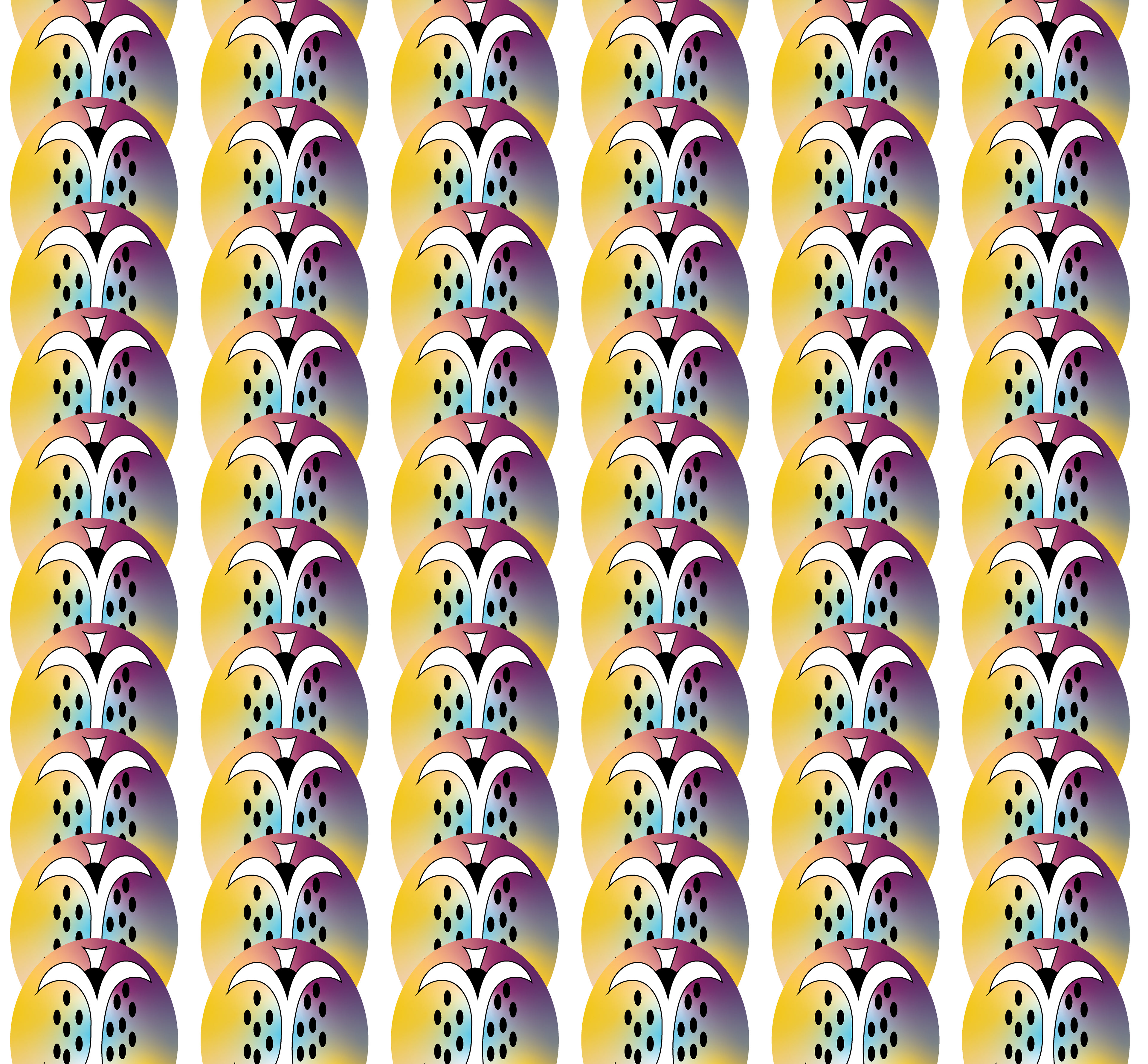 Apple Seeds, Digital Art, pattern, 2020