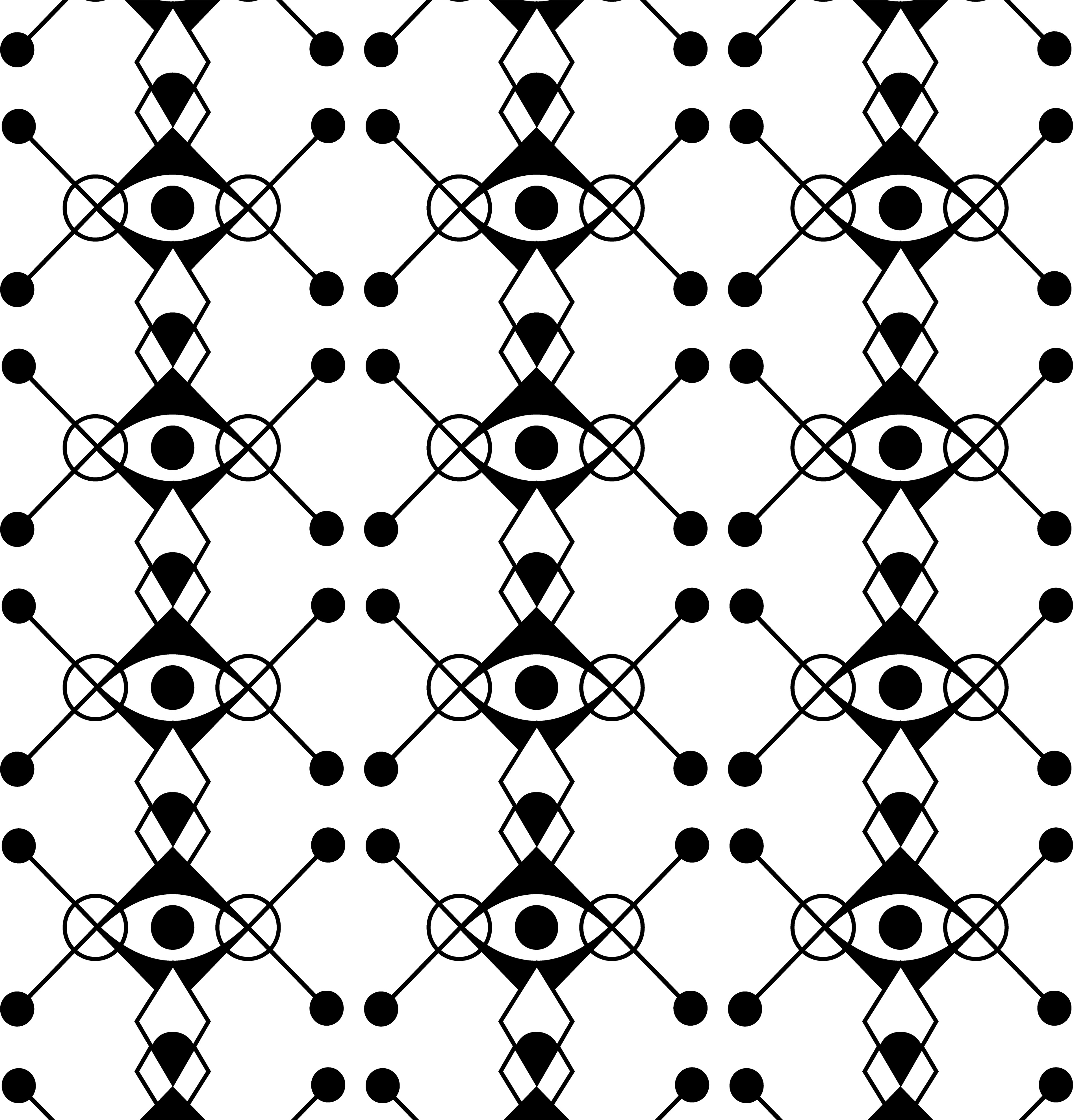 Diamond Eyes, Digital Art, Pattern 1, 2025