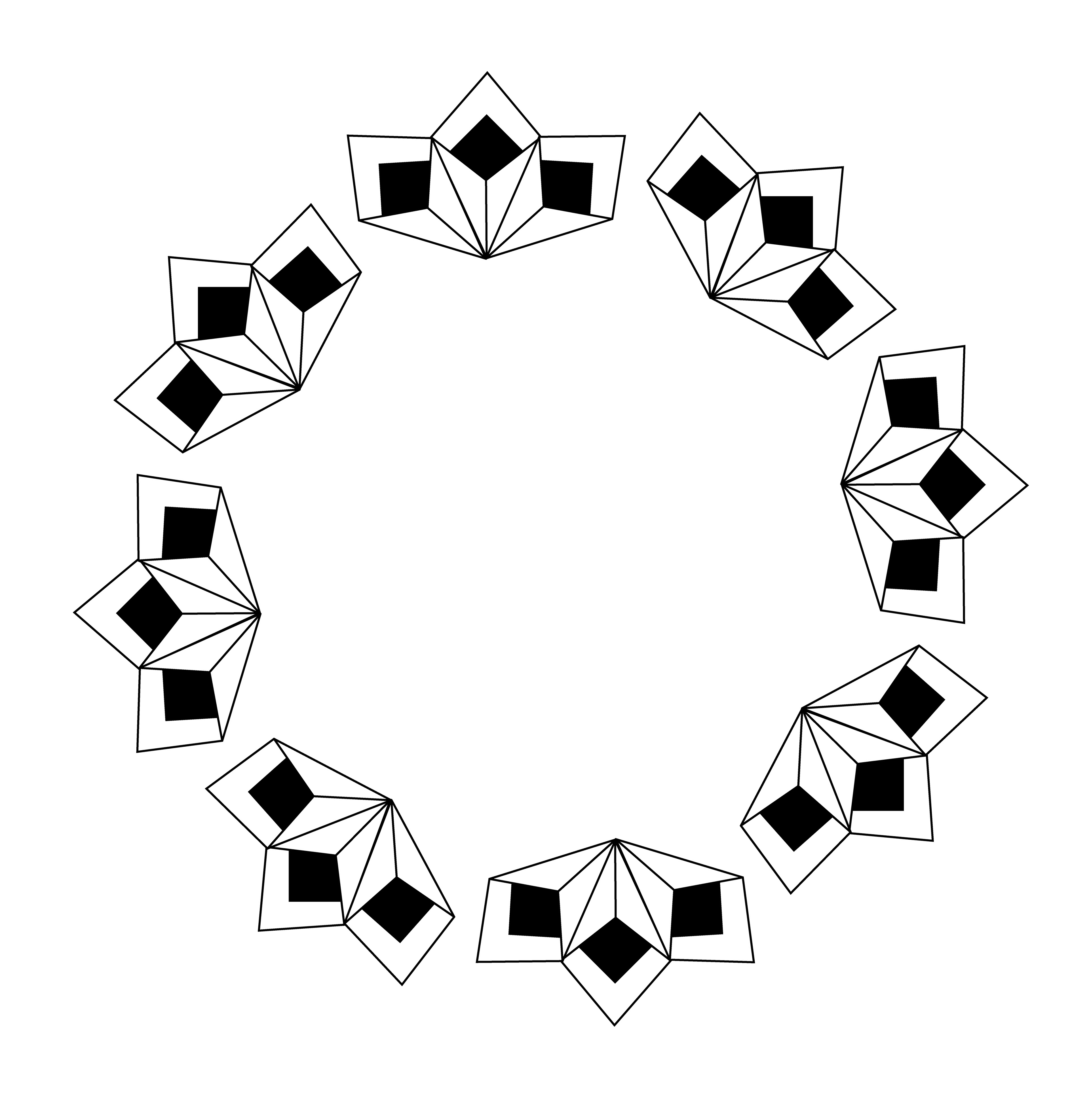 Chatterbox, Digital Art, Radial, 2023