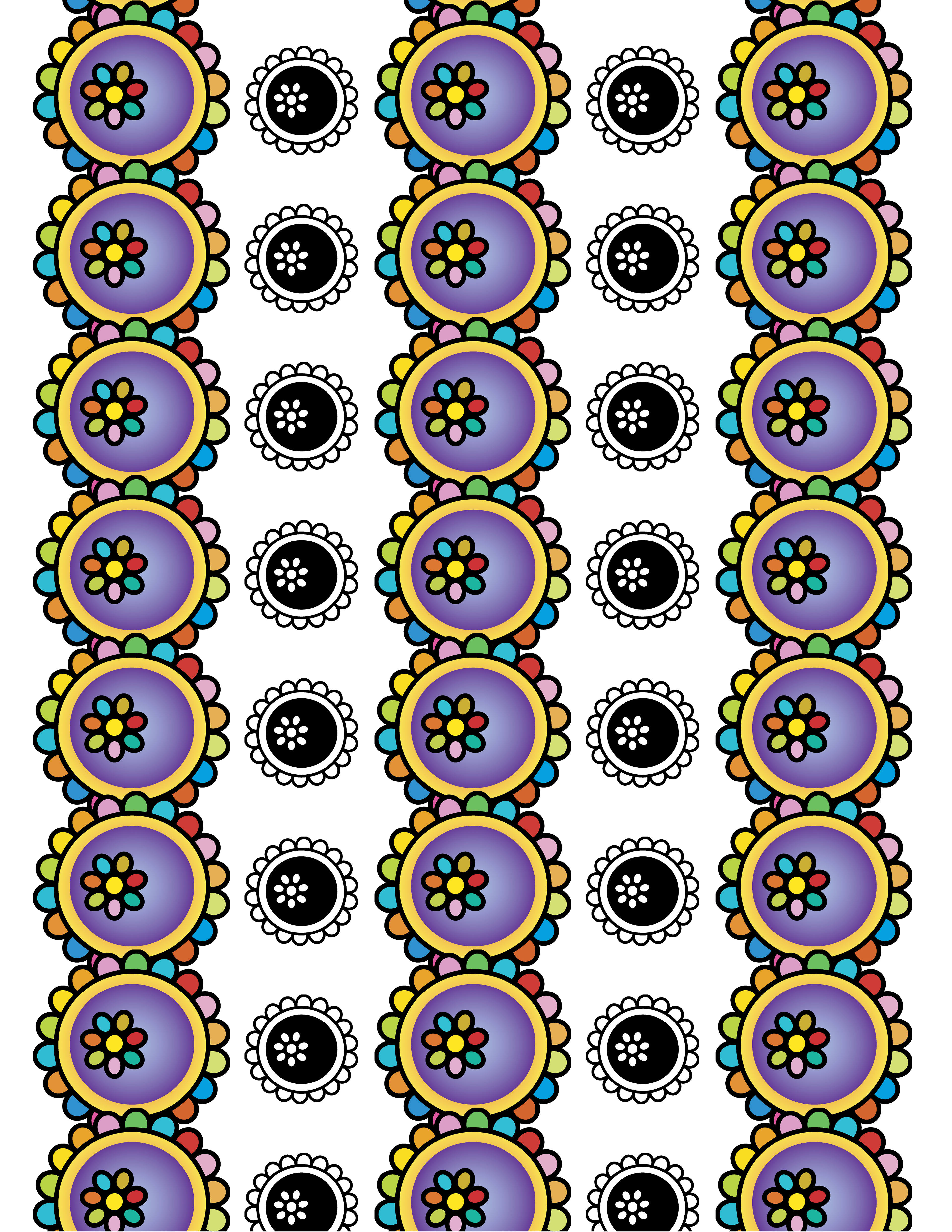Fortune Teller Flower, Digital Art, Pattern, 2025