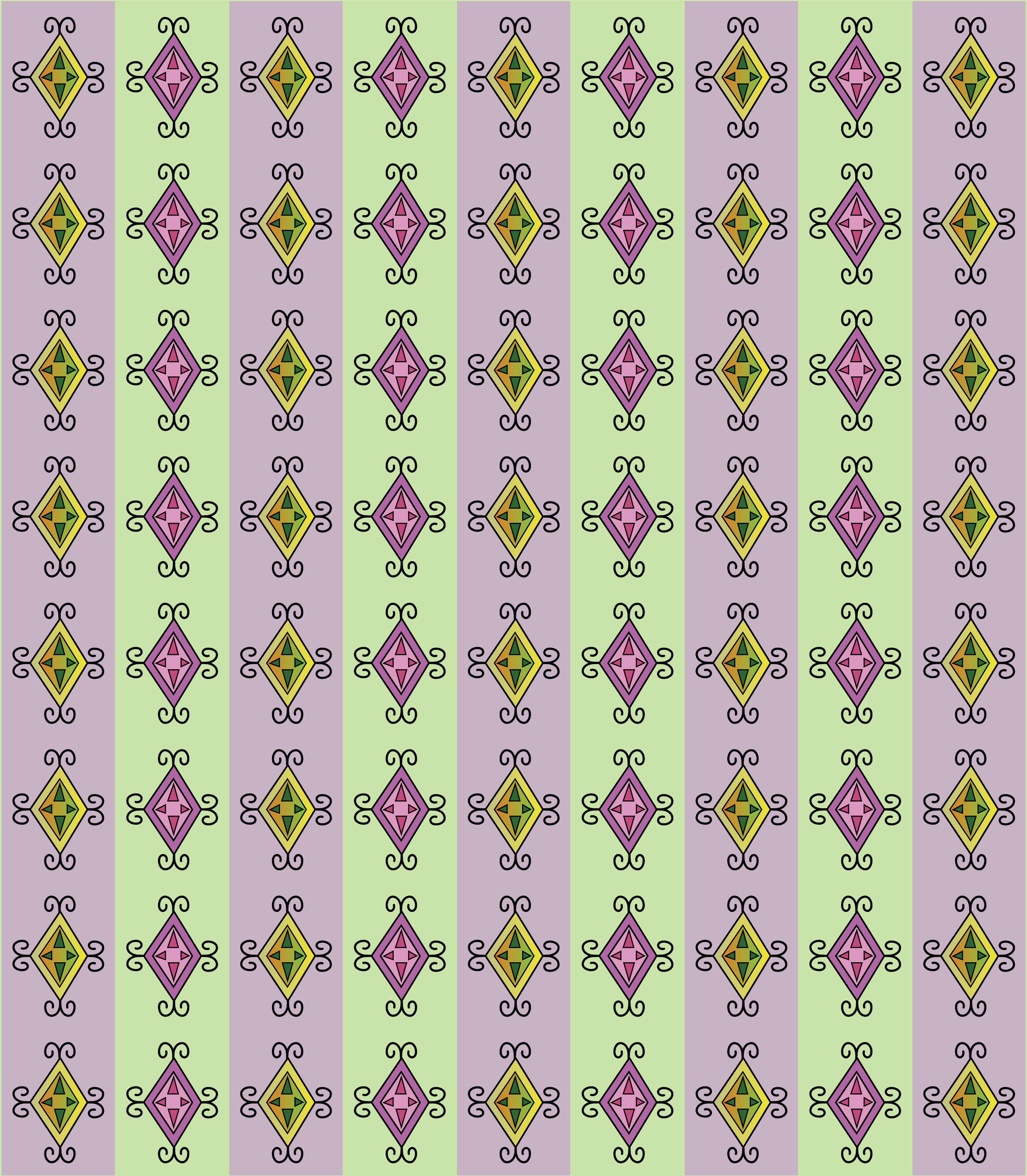 Kite Shield, Digital Art, Pattern 1, 2026