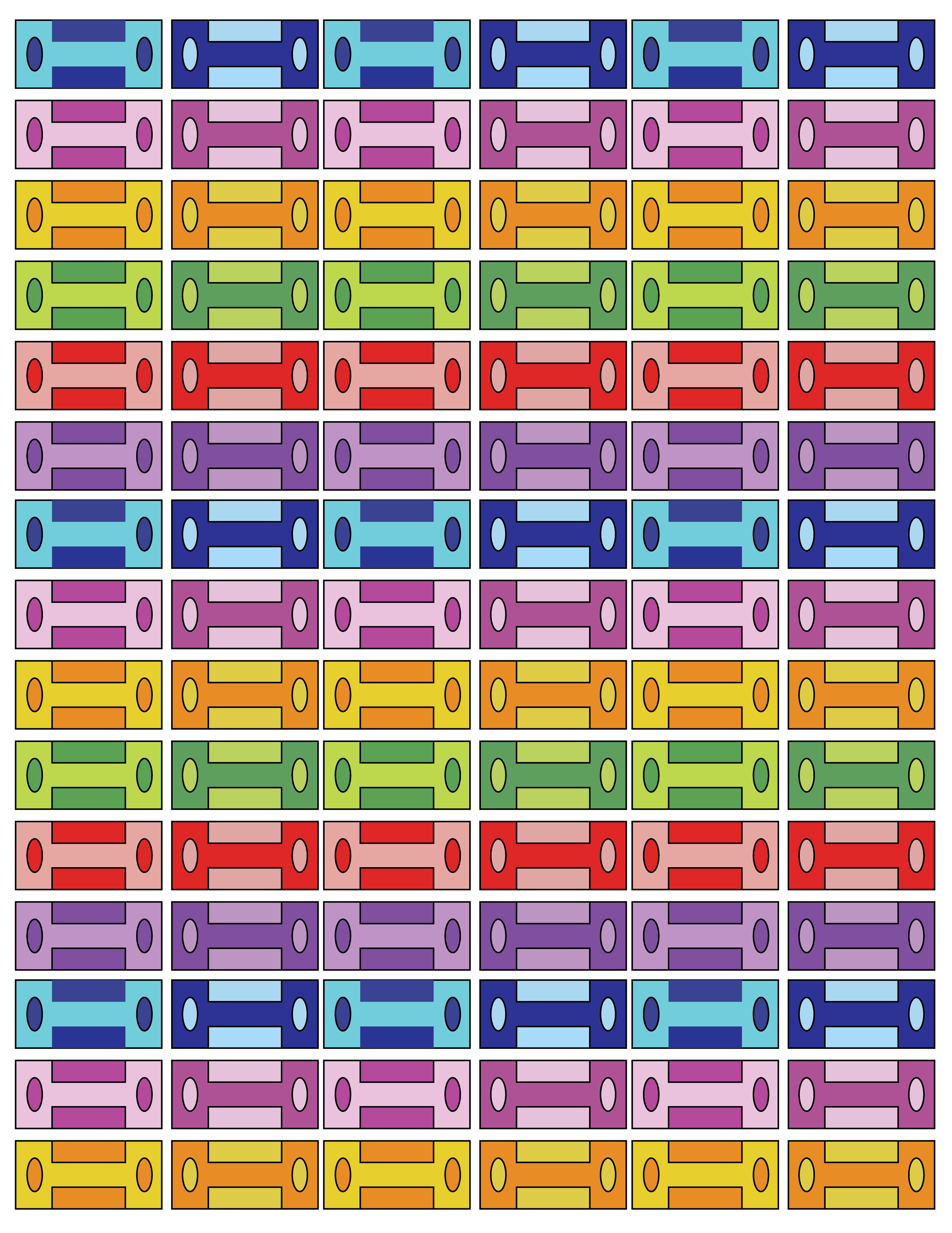 Bureau Drawers, Digital Art, Pattern 2, 2025