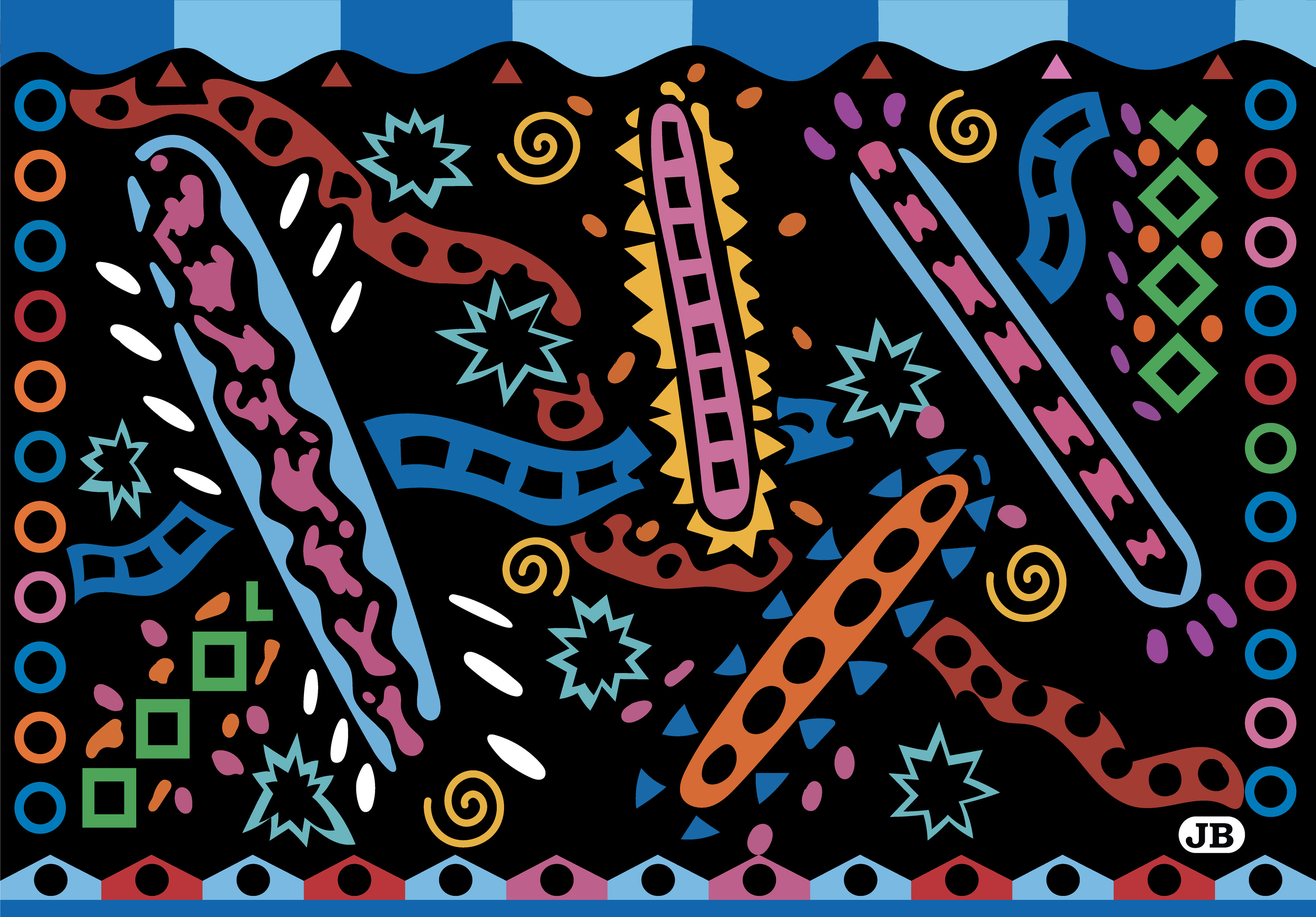Night Carnival, Digital Art, 2022