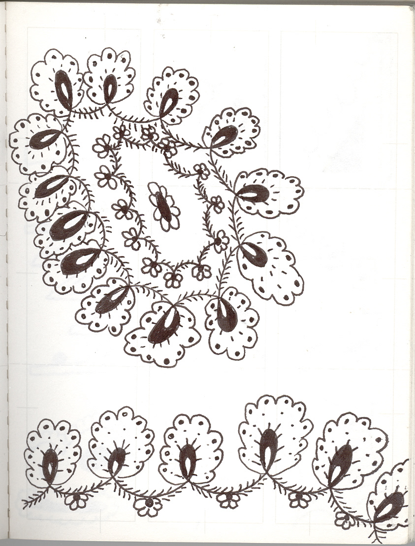 Flower Candles, Pen and Ink on Paper, 2002