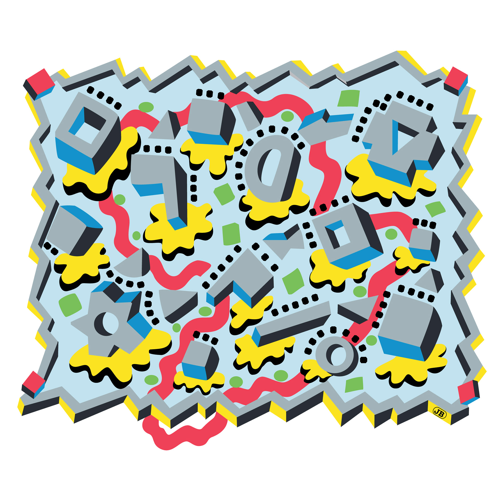 Mechanical Clouds, Digital Art, 2007