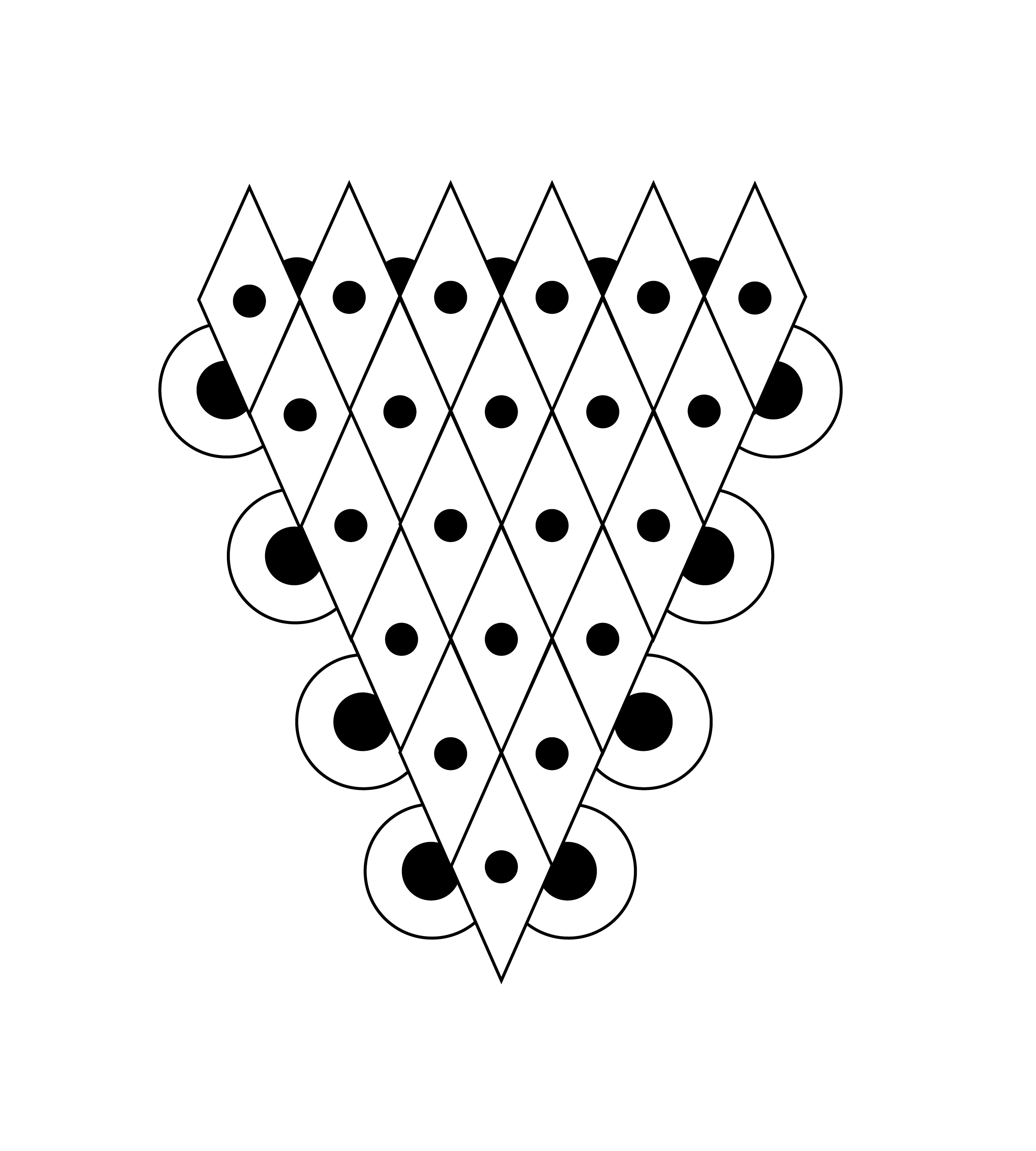 Strawberry Cone, Vector Drawing, 2021