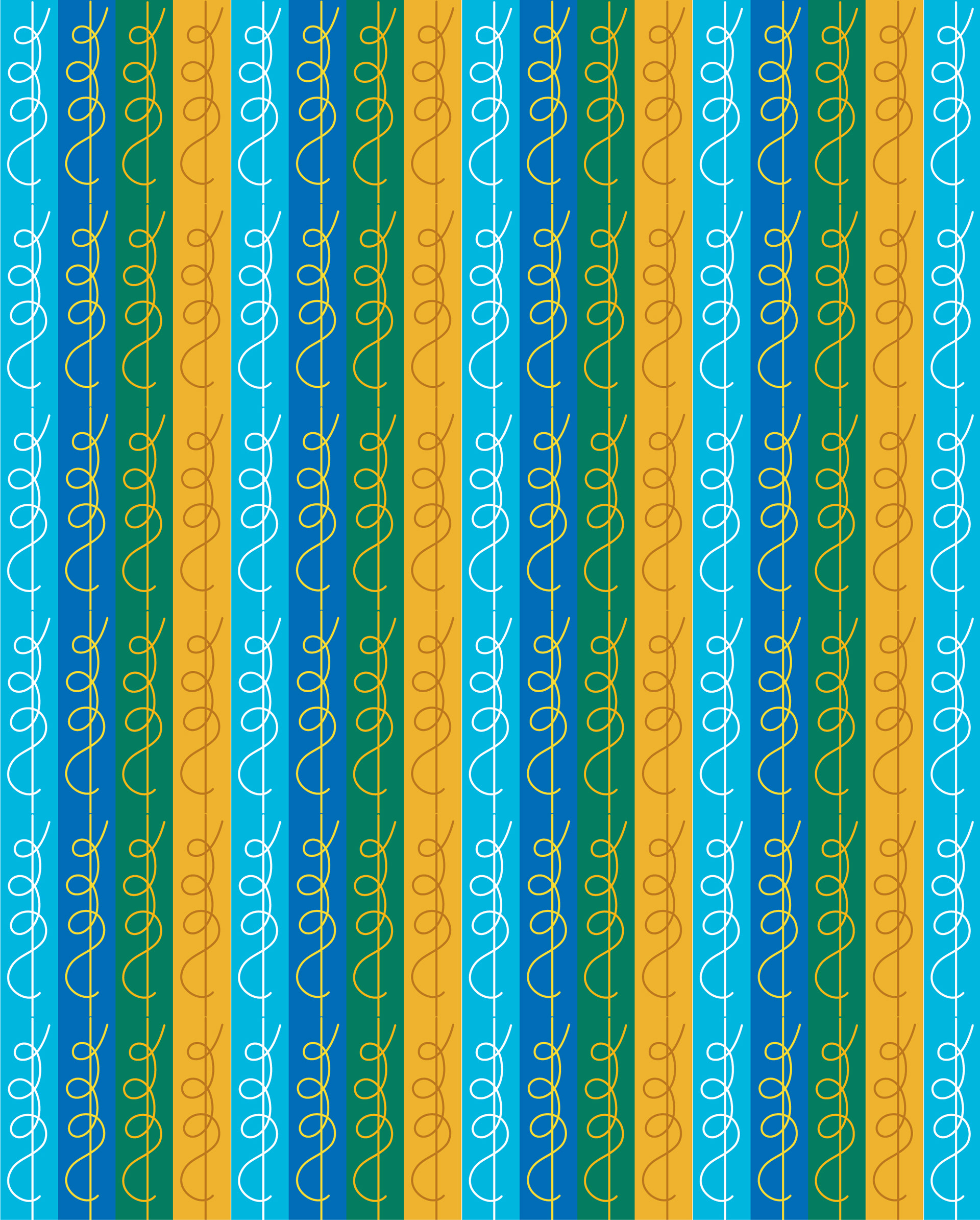 Needle Threads, Digital Art, Pattern 1, 2025